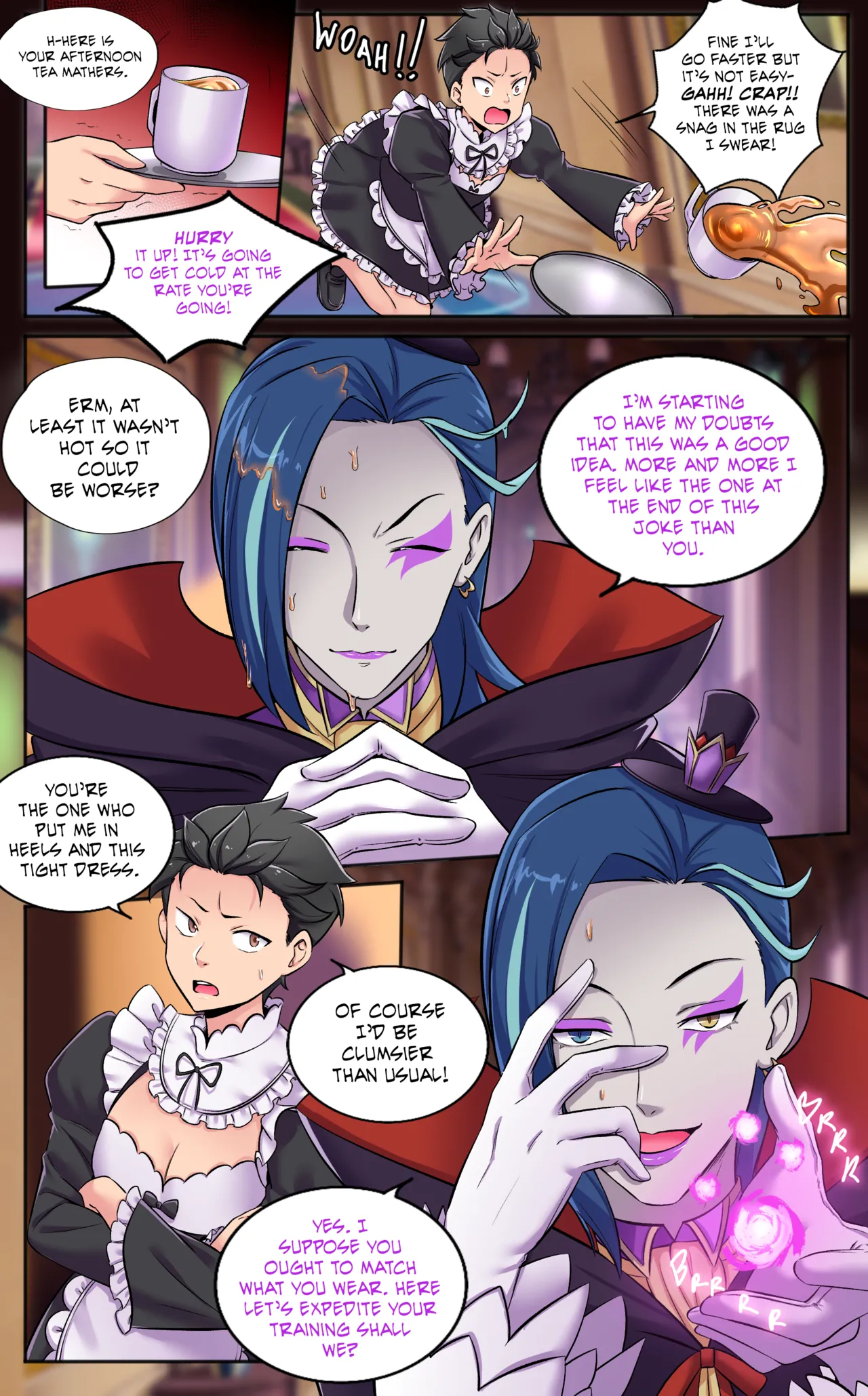 Re:Zero Maid My Days page 9 featuring subaru natsuki re zero kara hajimeru isekai seikatsu parody - full color shemale hentai manga - read online free