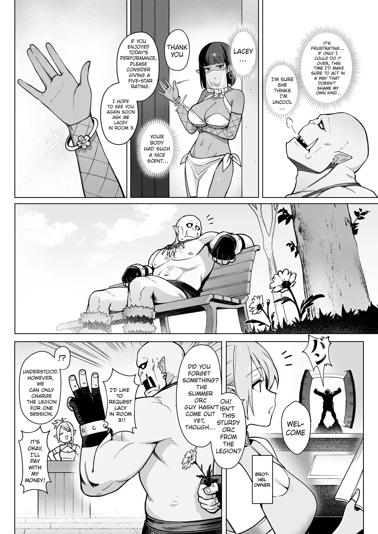 [(Sencha Bashira, Mugicha Bashira)] Fairy Brothel (Volume 1): The Virgin Orc Assigned To The Dark Skinned Elf [English] [Ertuwoop Scan Translation] page 25 original parody - sole female sole male hentai manga - read online free