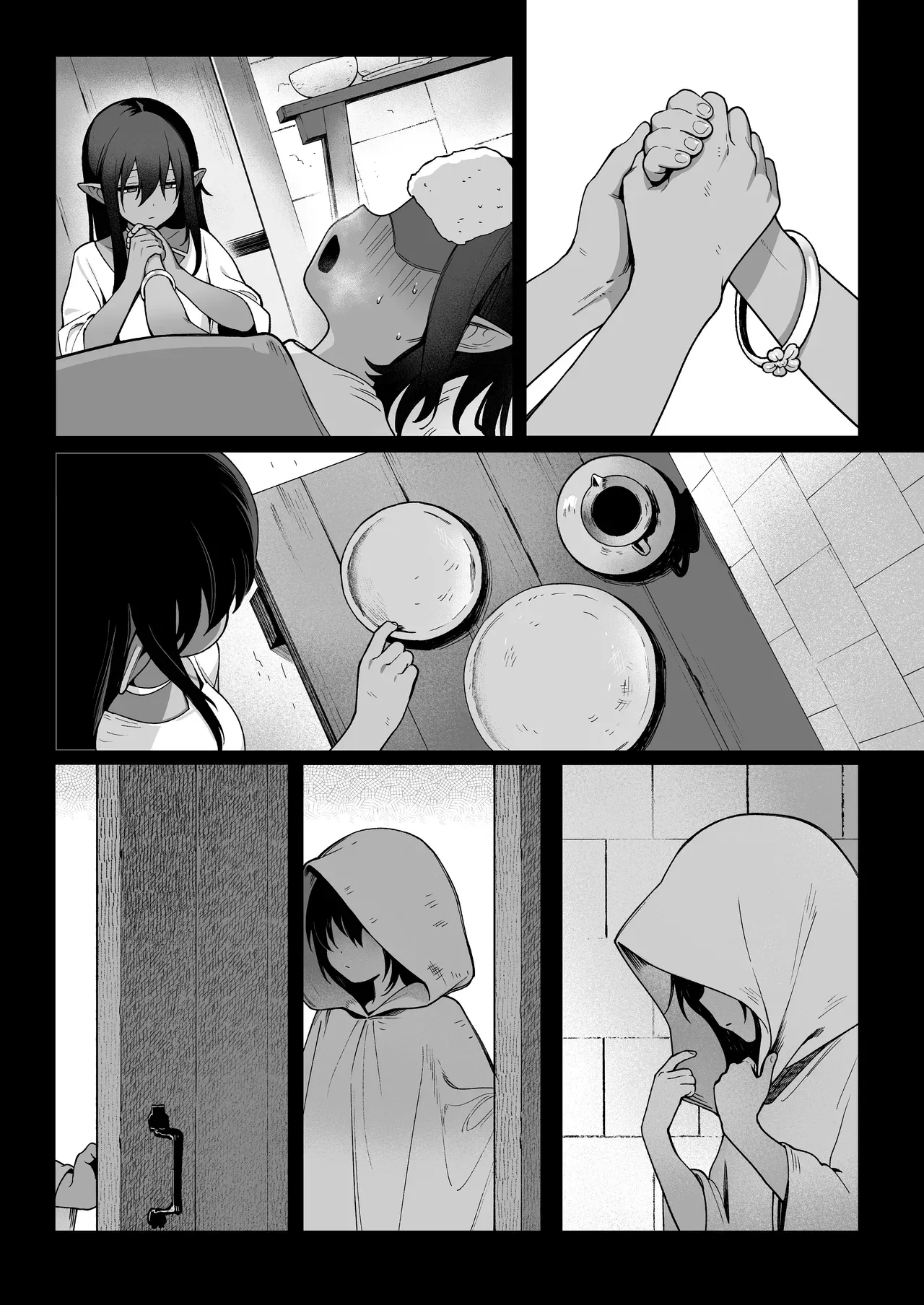 [(Sencha Bashira, Mugicha Bashira)] Fairy Brothel (Volume 1): The Virgin Orc Assigned To The Dark Skinned Elf [English] [Ertuwoop Scan Translation] page 27 original parody - sole female sole male hentai manga - read online free