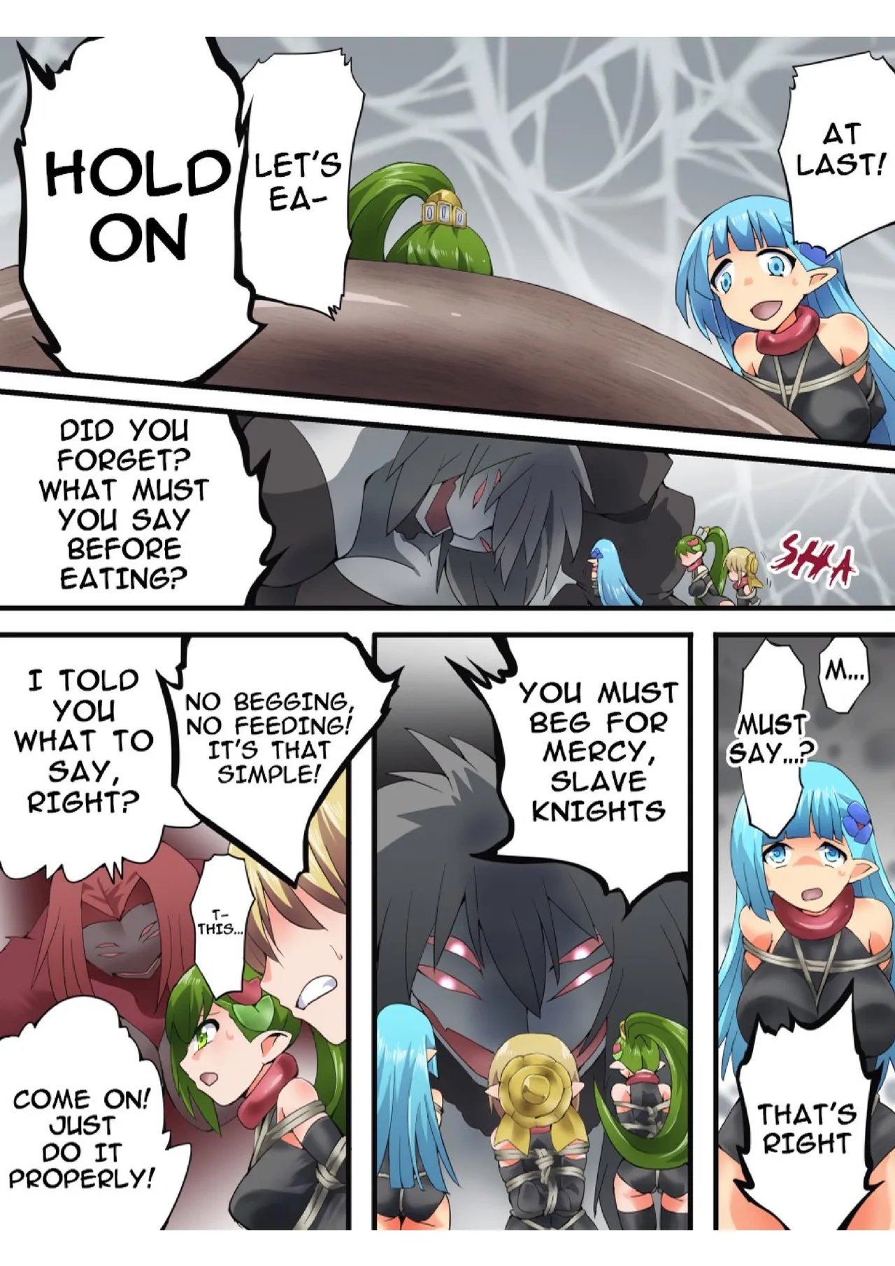 Yousei Kishi Fairy Bloom Ch. 8 page 9 original parody - gag bondage hentai manga - read online free