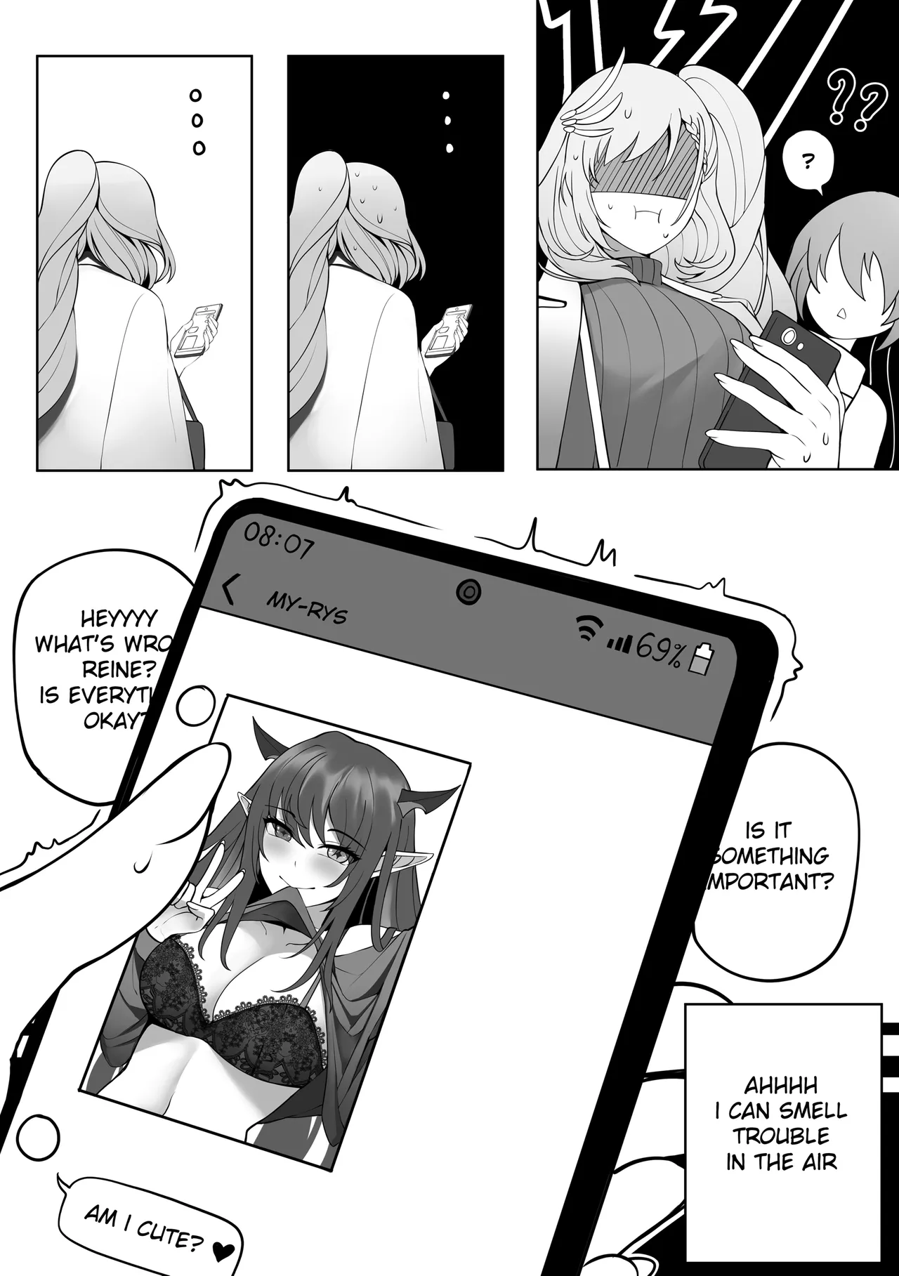 Midnight Lilies page 14 featuring pavolia reine hololive parody - yuri females only hentai manga - read online free