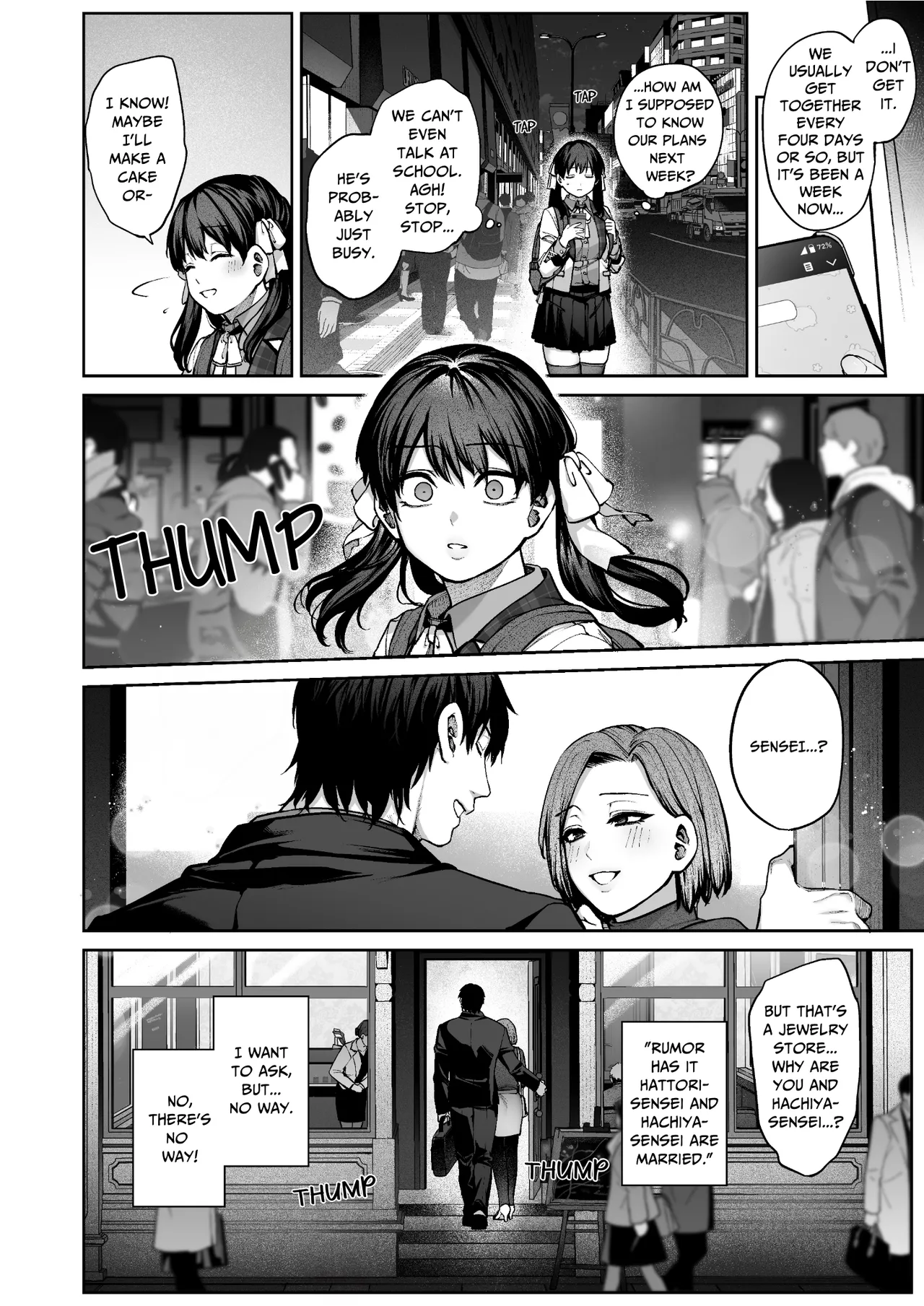 [Koutetsu Shabon Dama (Tamabon)] Kanojo wa Iranai Hattori Sensei! ~Koi wa Mendou Nante Itte Honto wa Ai ga Omo Sugiru~ | Mr. Hattori Doesn't Need A Girlfriend! ~he said love was a hassle, but his love is just too heavy~ [English] page 55 original parody - sole female sole male hentai manga - read online free