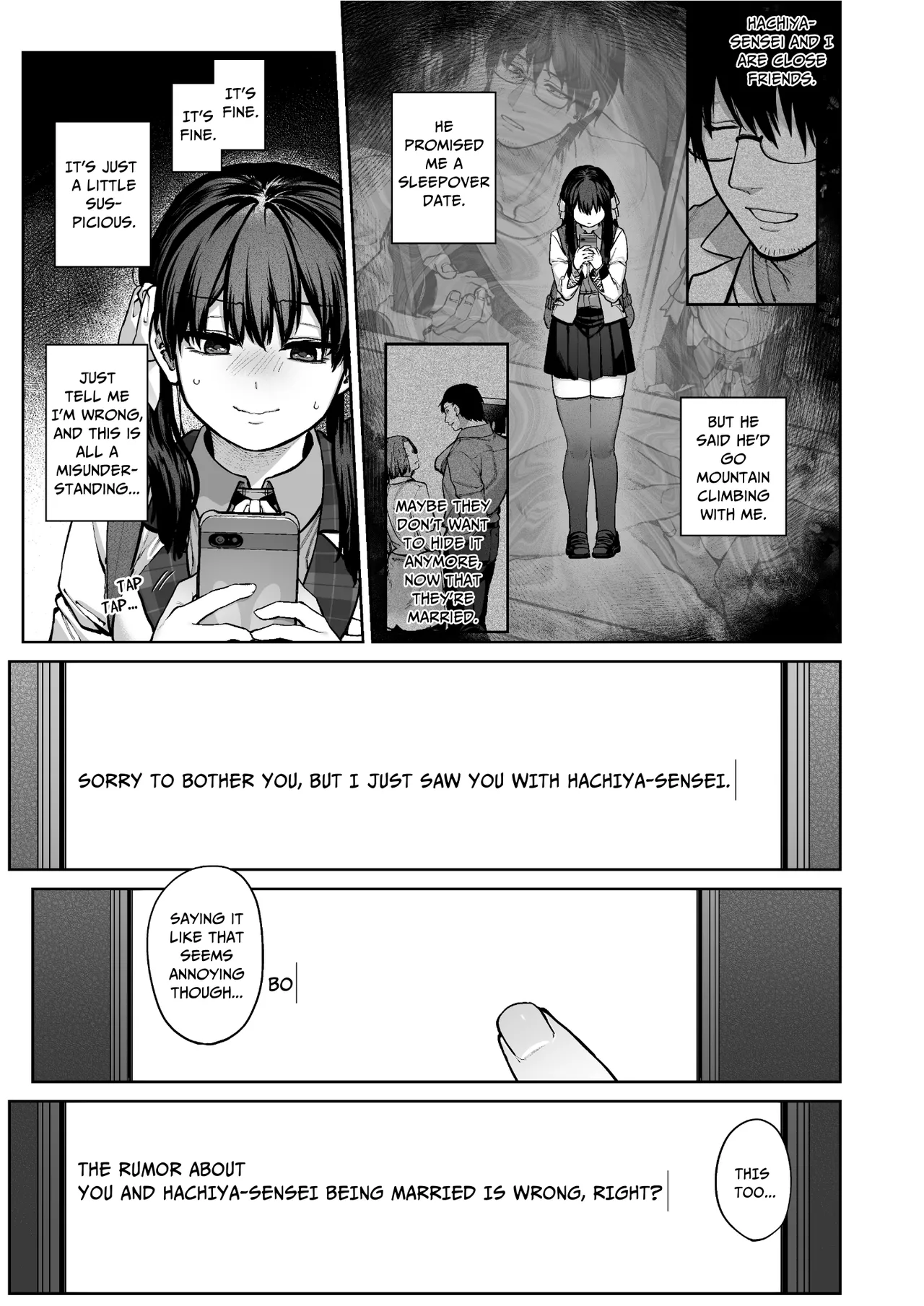 [Koutetsu Shabon Dama (Tamabon)] Kanojo wa Iranai Hattori Sensei! ~Koi wa Mendou Nante Itte Honto wa Ai ga Omo Sugiru~ | Mr. Hattori Doesn't Need A Girlfriend! ~he said love was a hassle, but his love is just too heavy~ [English] page 56 original parody - sole female sole male hentai manga - read online free