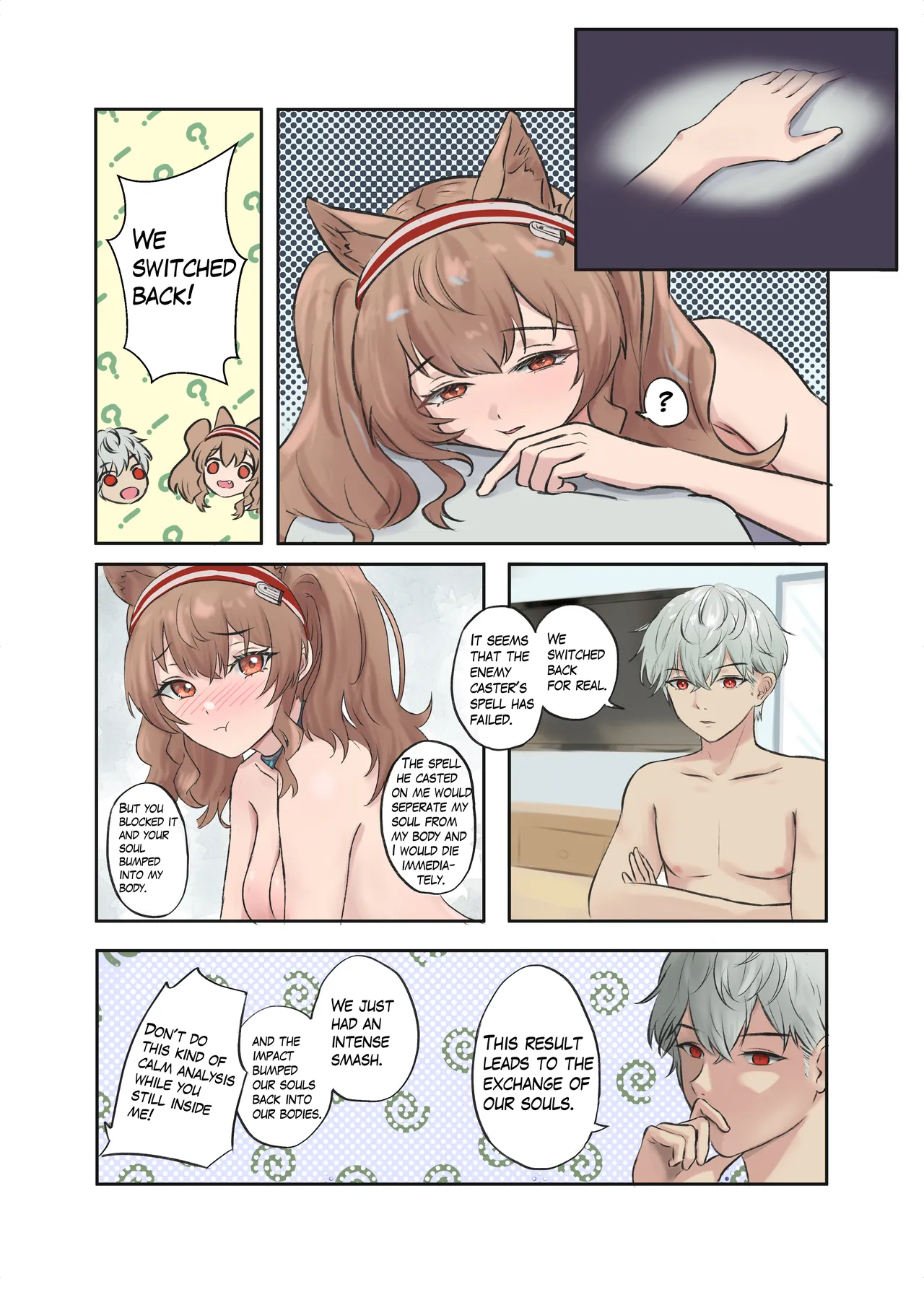 Angelina's body swap accident page 16 featuring doctor arknights parody - kissing big breasts hentai manga - read online free