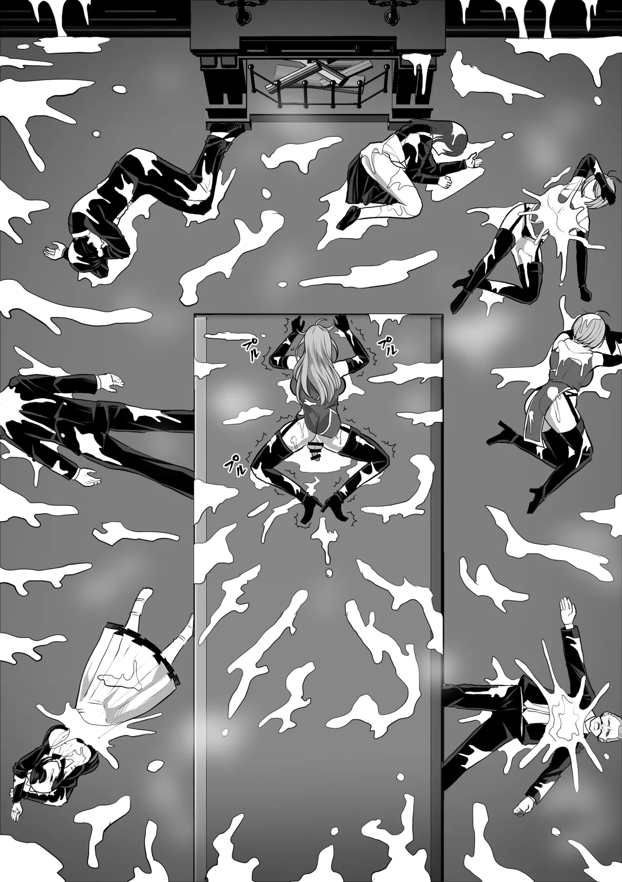 Futanari Shasei Kanri!Sousyuuhen page 322 original parody - gloves thigh high boots hentai manga - read online free