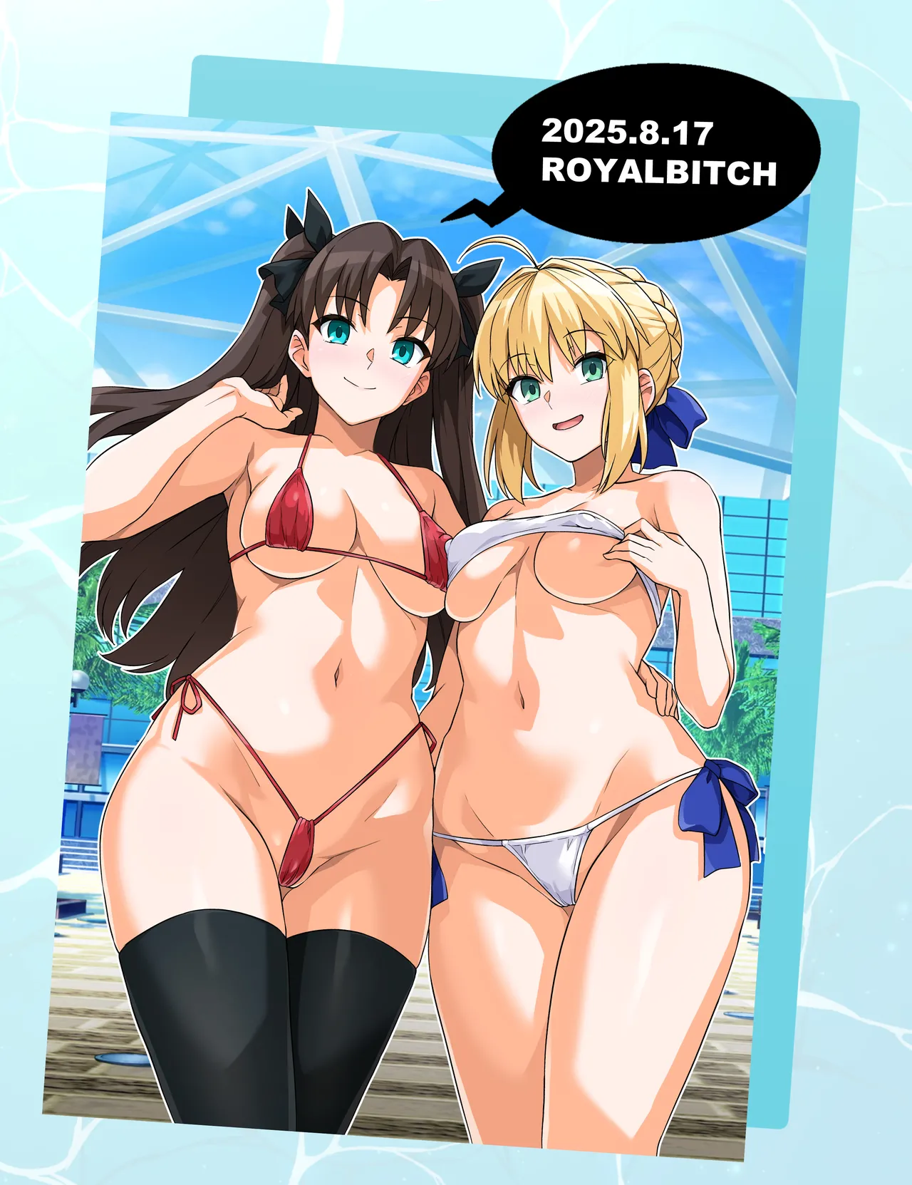 Saber-san Yarimoku Nanpamachi Pool Hen - Page 38