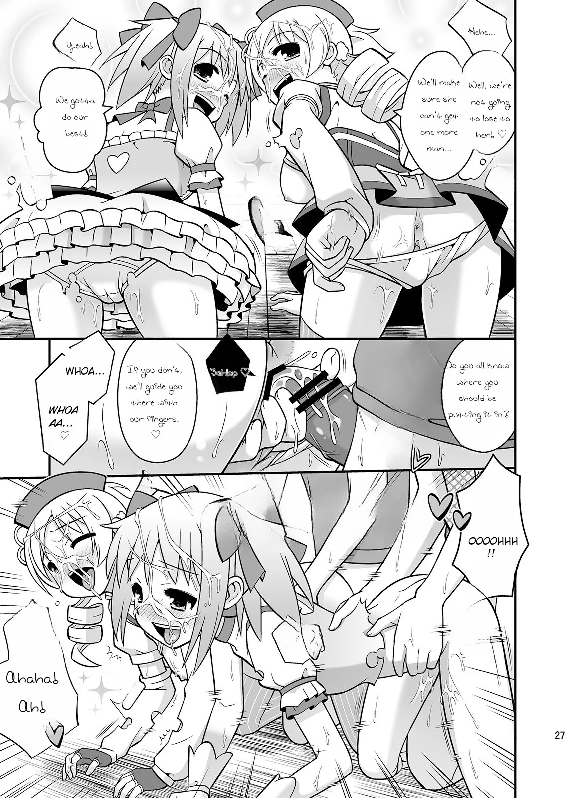 Watashi-tachi ga Jouka shite Ageru | Let us purify you! page 26 featuring homura akemi puella magi madoka magica parody - magical girl group hentai manga - read online free