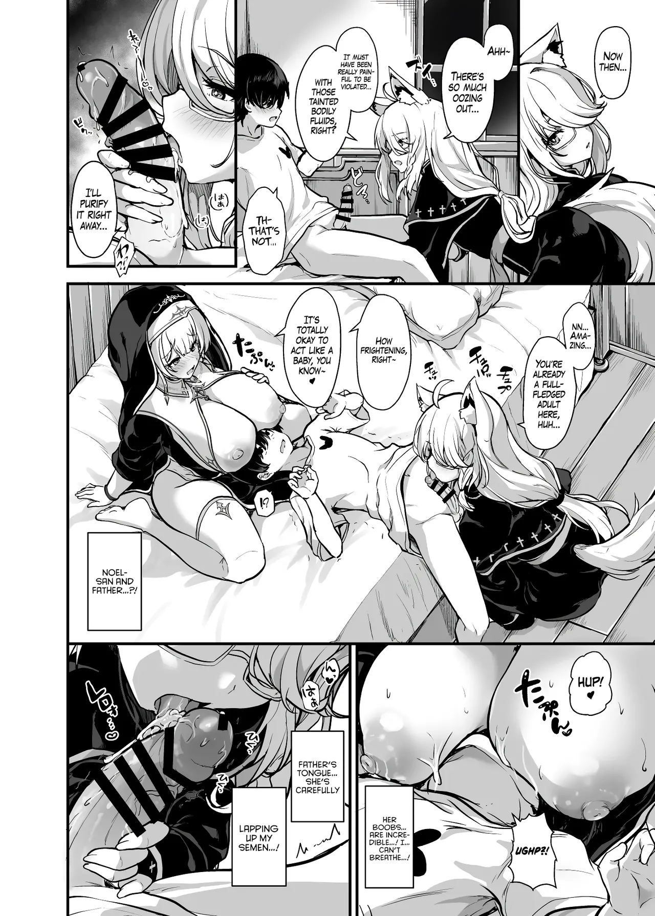 Himitsu no Zangeshitsu | The Secret Confessional page 16 featuring shirogane noel hololive parody - sole male nakadashi hentai manga - read online free