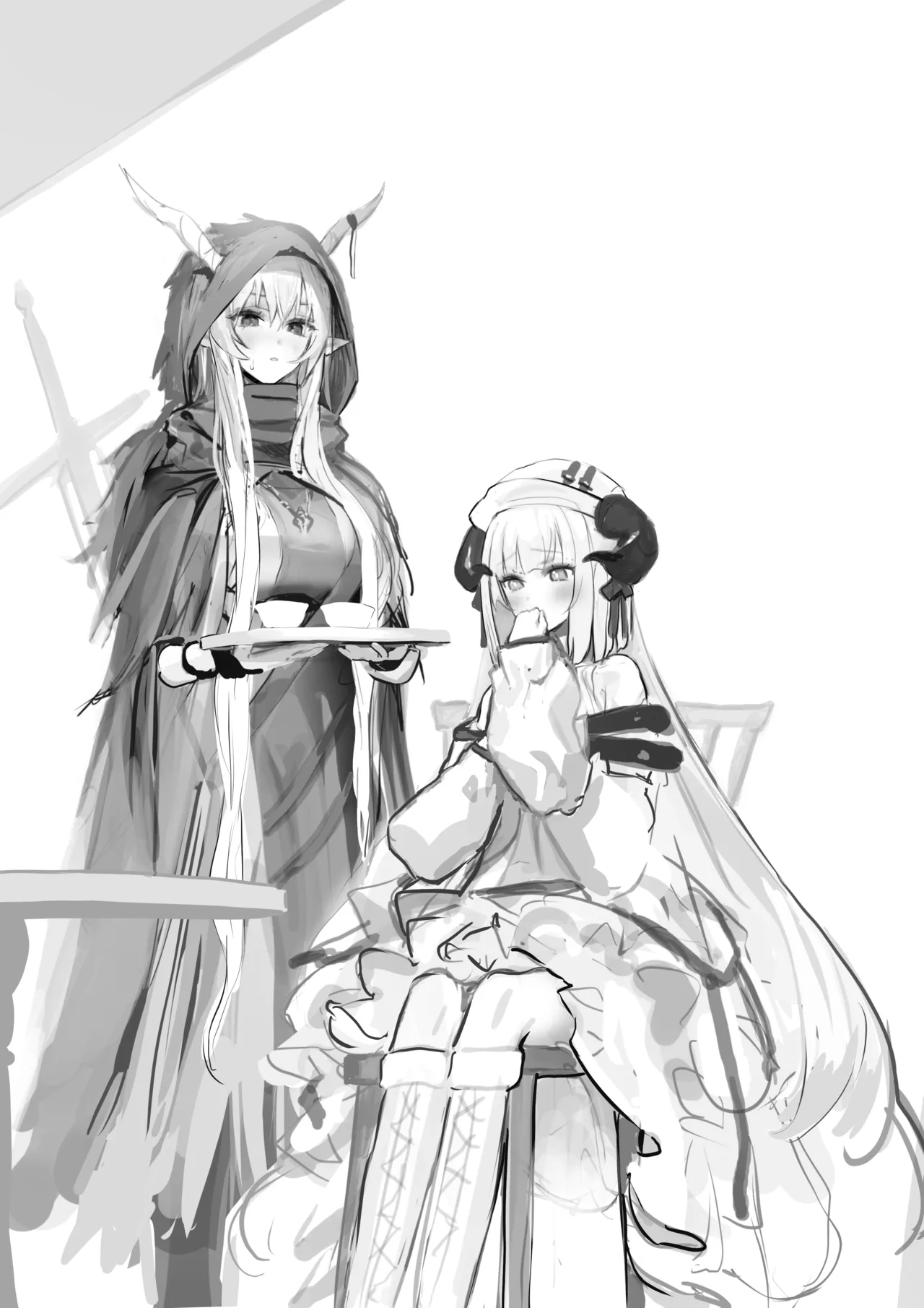 Shining & Nightingale Migawari Ecchi page 28 arknights parody - handjob kissing hentai manga - read online free