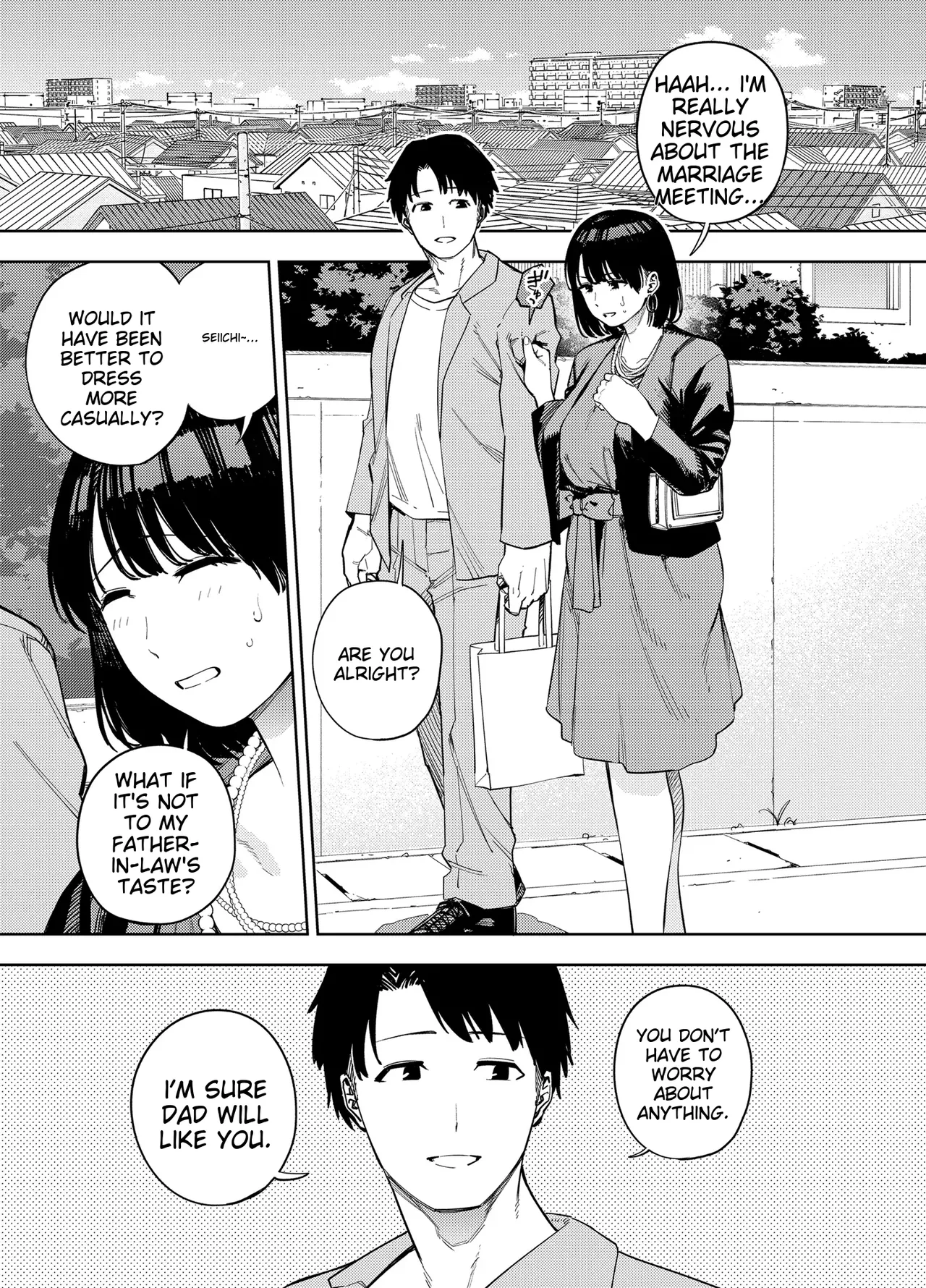 Page 2 of [Ougon Shinshi Club (Kaniguruma)] Gifu ni Dakareru Tsuma Mika-hen 1 | Wife embraced by father-in-law 1 [English] [woof!]