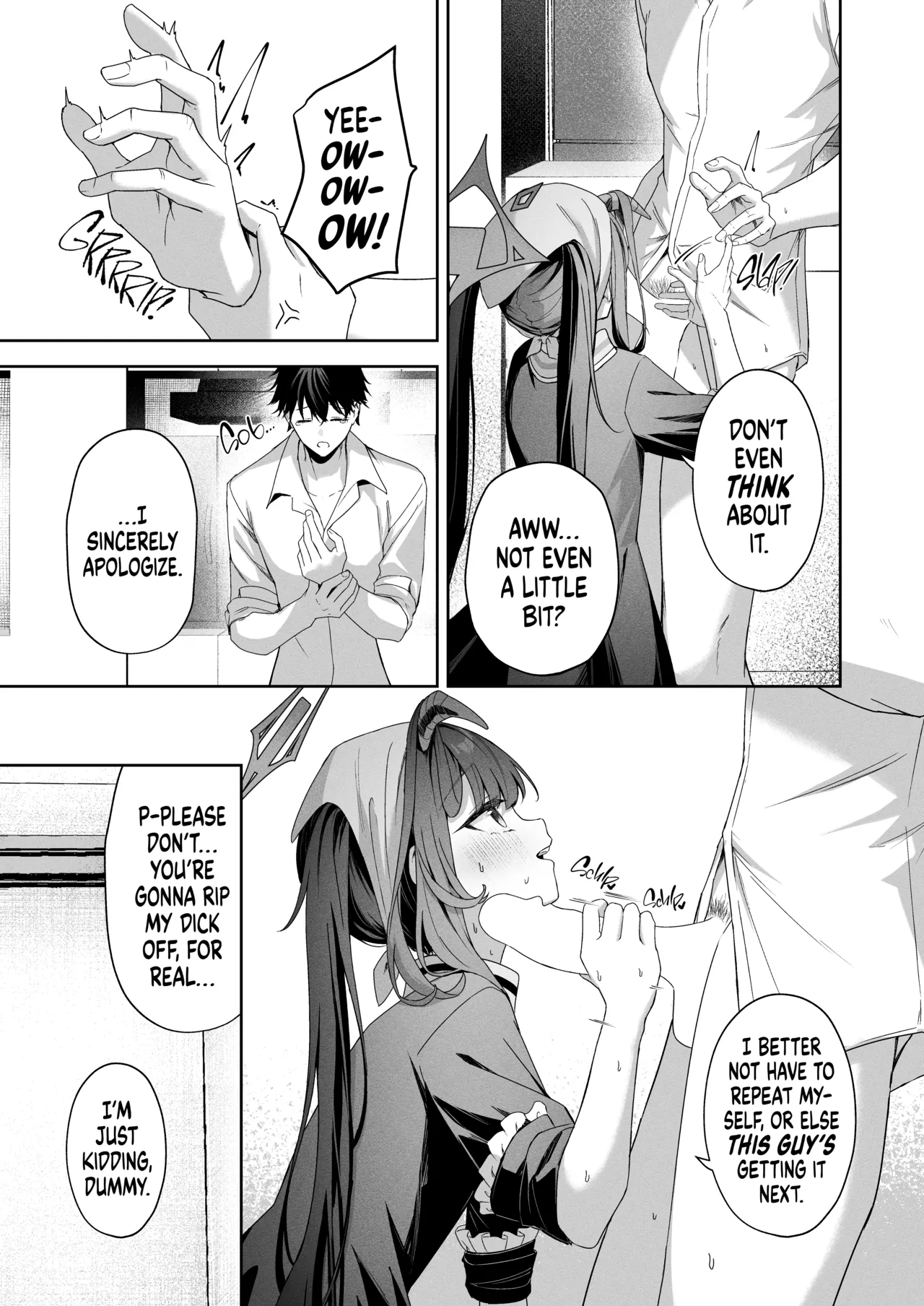 LOVE RECETTE | Recipe for Love page 9 featuring sensei blue archive parody - maid full censorship hentai manga - read online free
