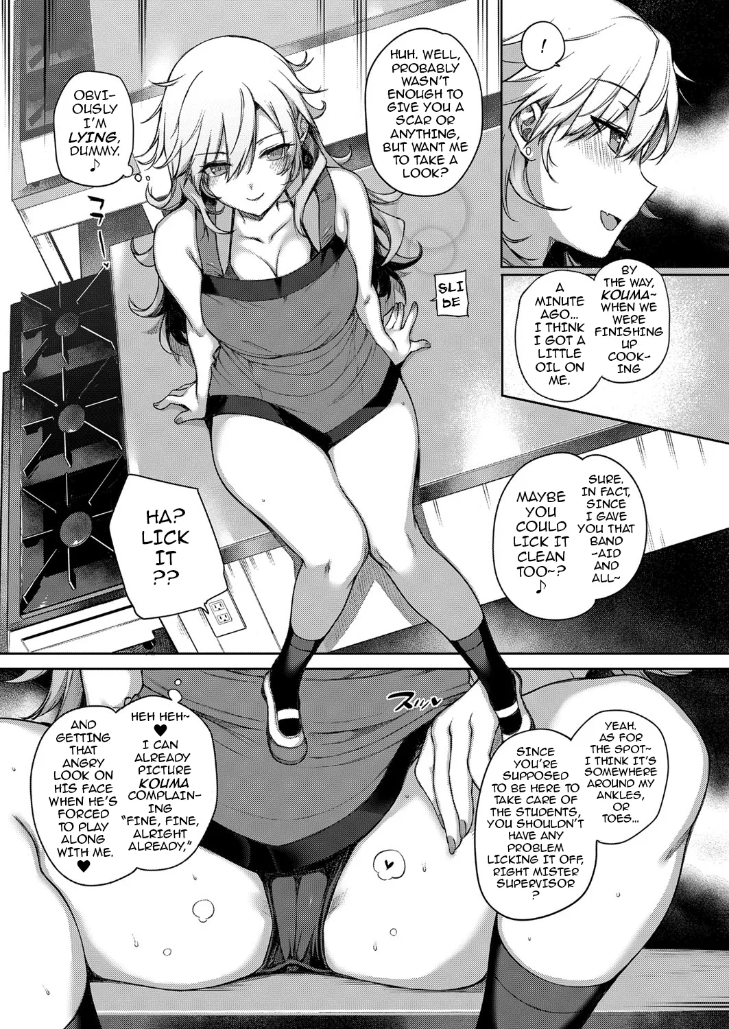 Amatsuka Gakuen no Ryoukan Seikatsu 1-9 page 129 - milf sweating hentai manga - read online free