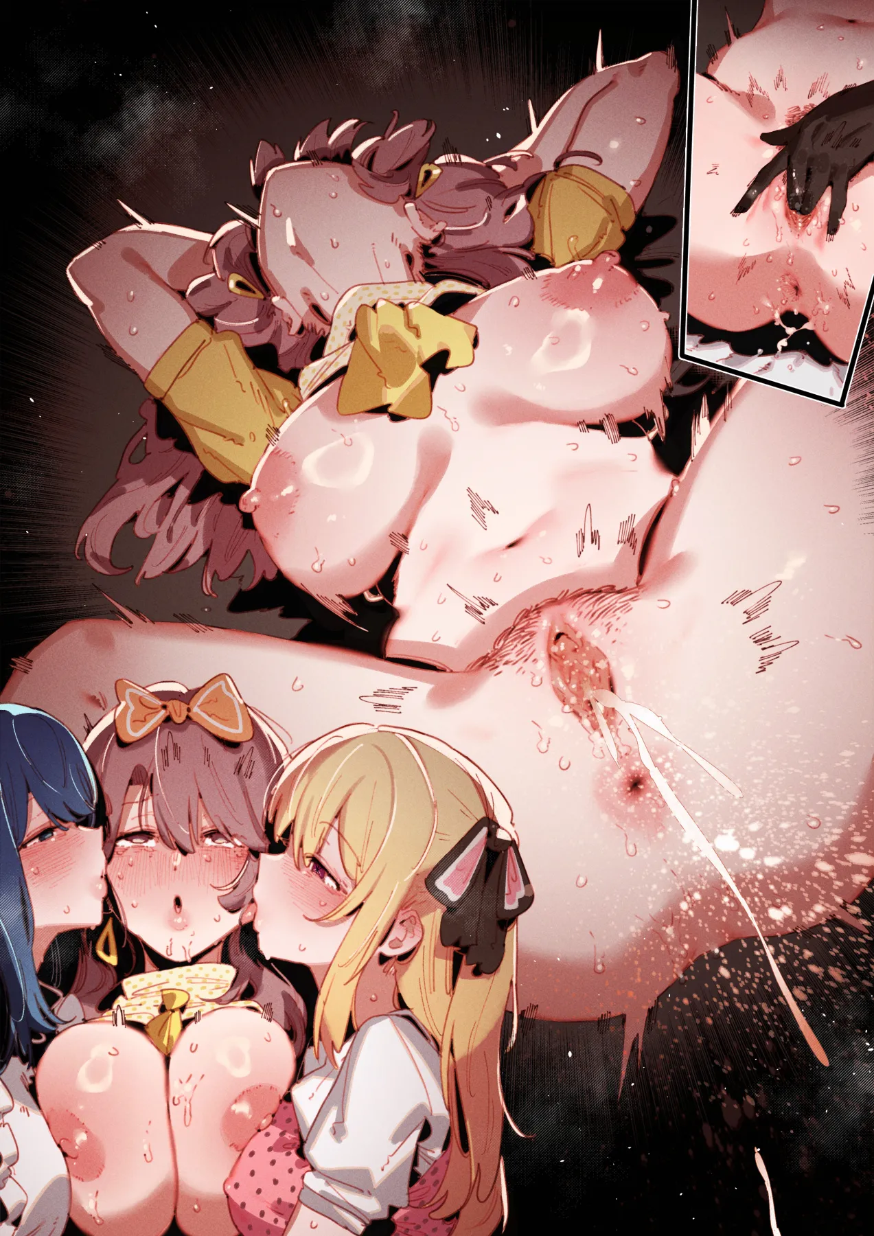 01-25_Akane &...😎🍆💢 & _Kana &...👒🍆💢 & Miyako page 138 featuring aqua hoshino oshi no ko parody - squirting kissing hentai manga - read online free