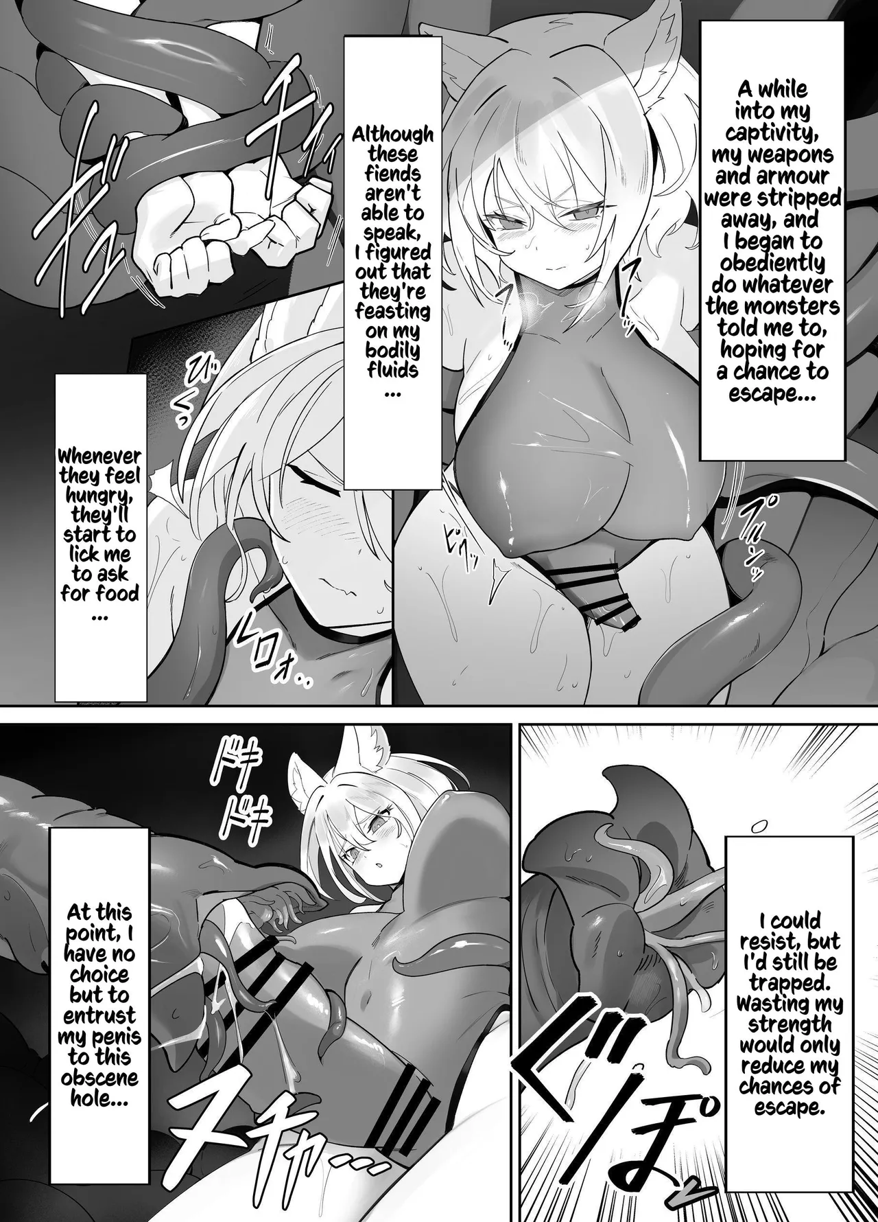 Hakurou Kenshi Hati-chan no Ecchi na Bouken no Sho | White Wolf Swordswoman's Erotic Adventure page 37 original parody - squirting futanari hentai manga - read online free