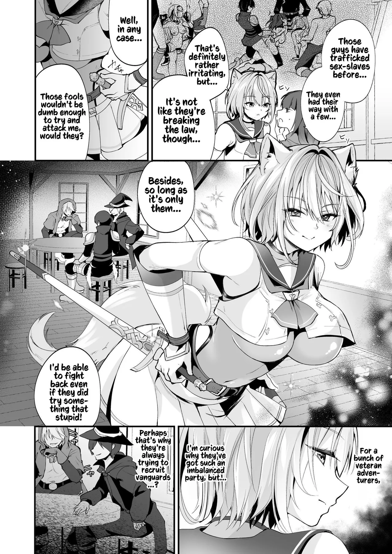 Hakurou Kenshi Hati-chan no Ecchi na Bouken no Sho | White Wolf Swordswoman's Erotic Adventure page 98 original parody - squirting futanari hentai manga - read online free