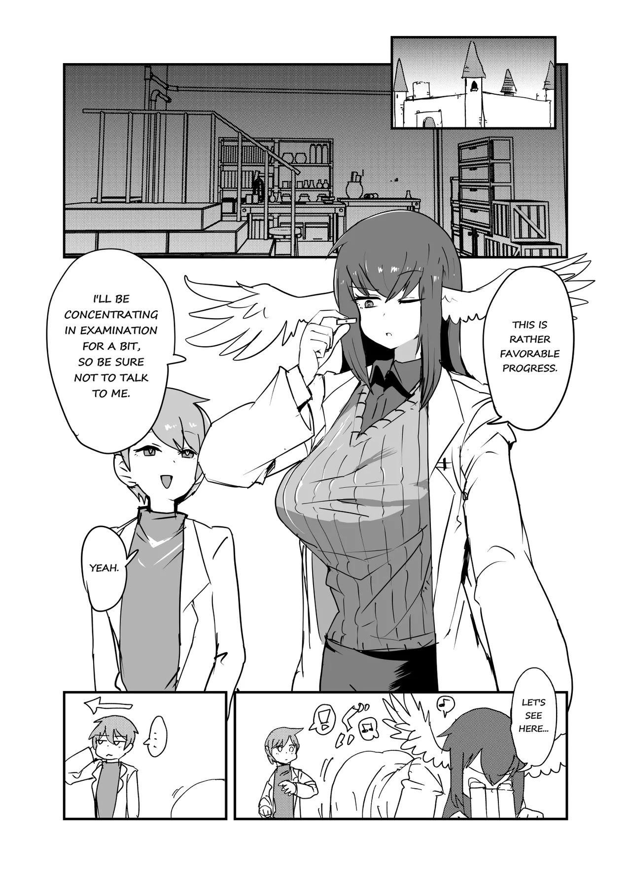 Monster Girl Quest! 4-Koma & Erotic Manga Theater: Spoiler Edition page 44 monster girl quest parody - big breasts monster girl hentai manga - read online free