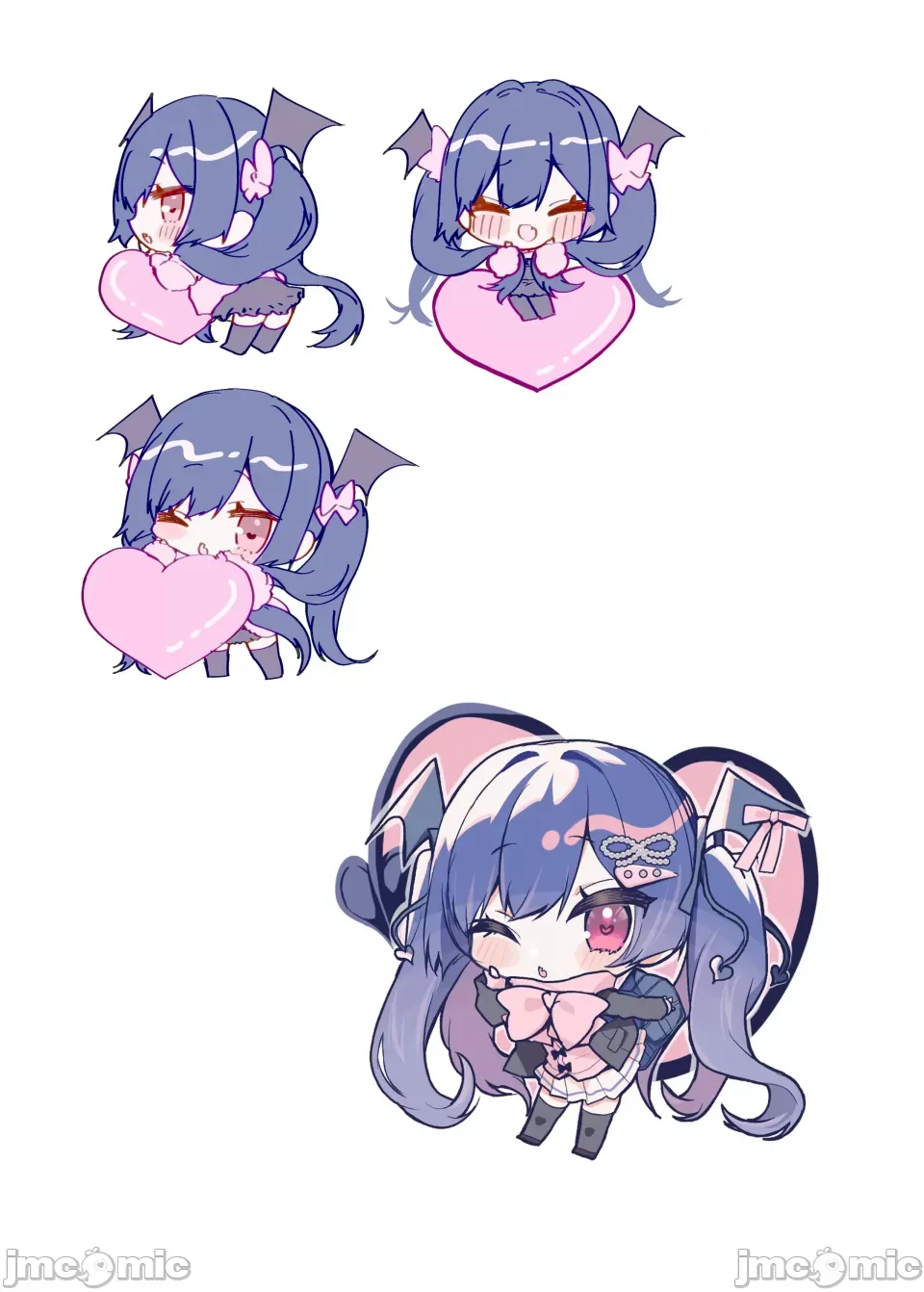 Koakuma-chan no Kougeki! 8 + Omakebon page 26 original parody - kissing big breasts hentai manga - read online free