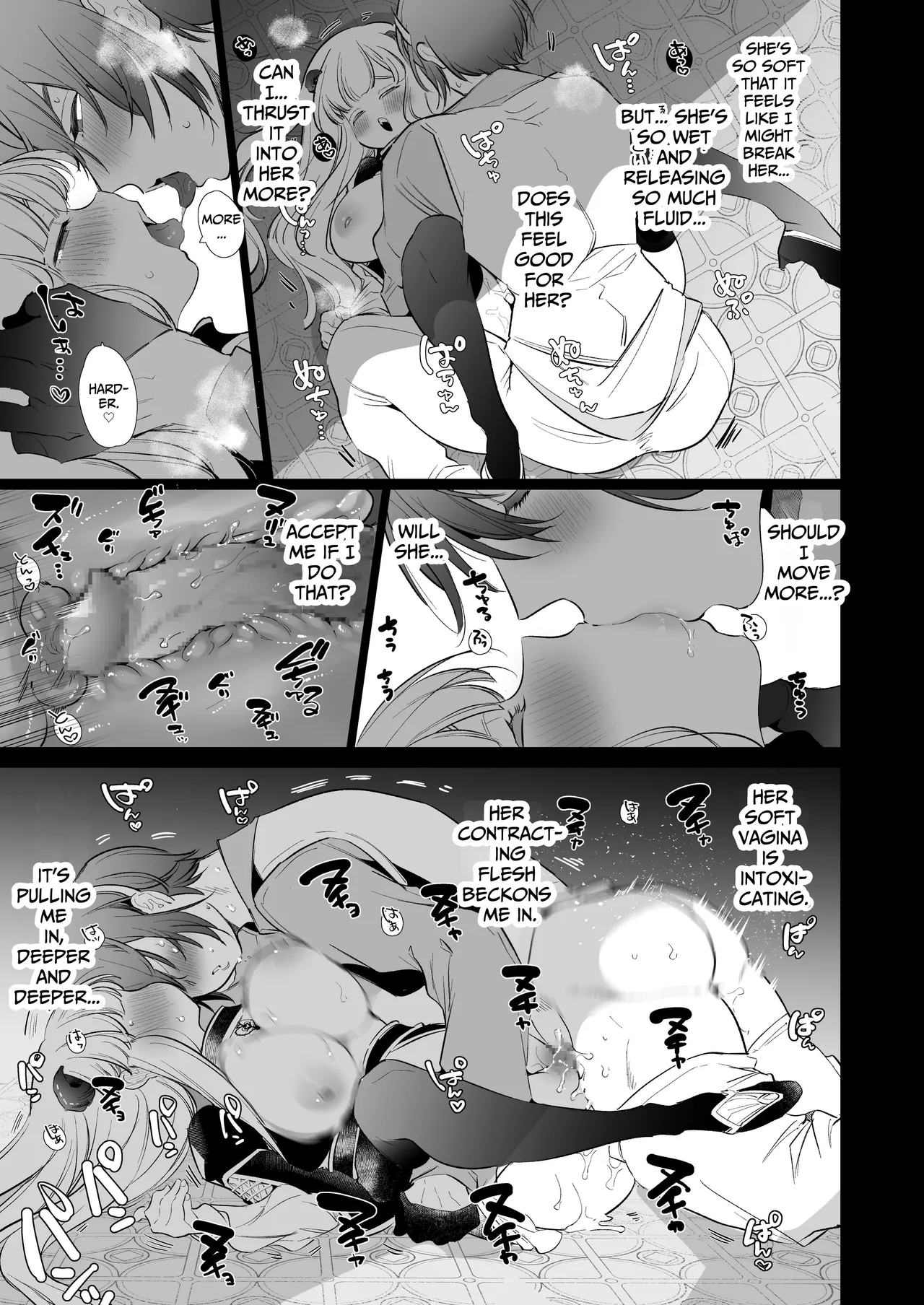 [Yatomomin (Yamamoto Tomomitsu)] Mede little Roy ~Ochikobore Majo no Shoutai wa, Seieki (Maryouku) o Kate to suru Saikyou no Akuma deshita.~ 2 Ge | Mede little Roy ~The Magic Academy Dropout was a Powerful Succubus~ 2 (Part 2/2) [English] [DrockTL] page 27 original parody - mosaic censorship missing cover hentai manga - read online free