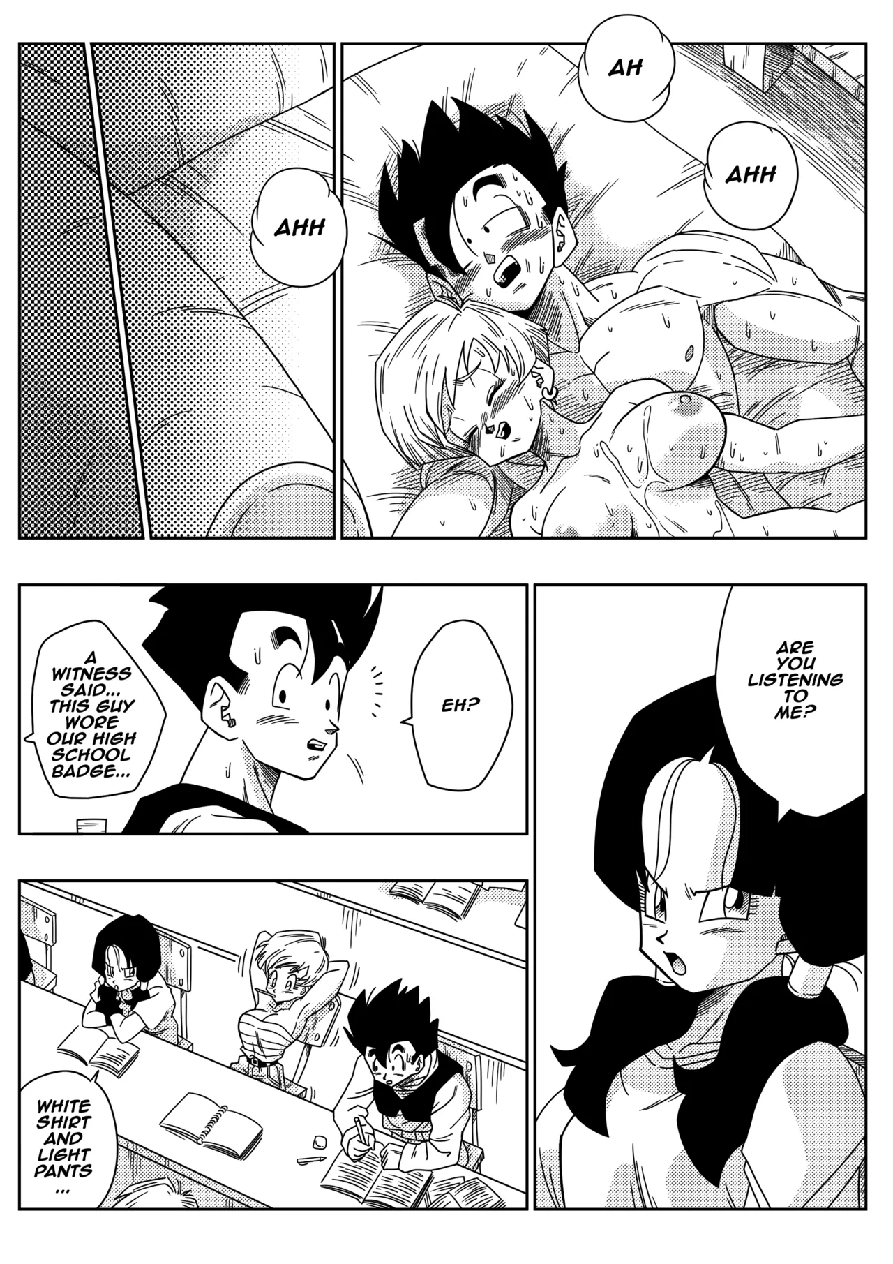 LOVE TRIANGLE Z Part 1 page 25 featuring erasa dragon ball z parody - sweating big breasts hentai manga - read online free