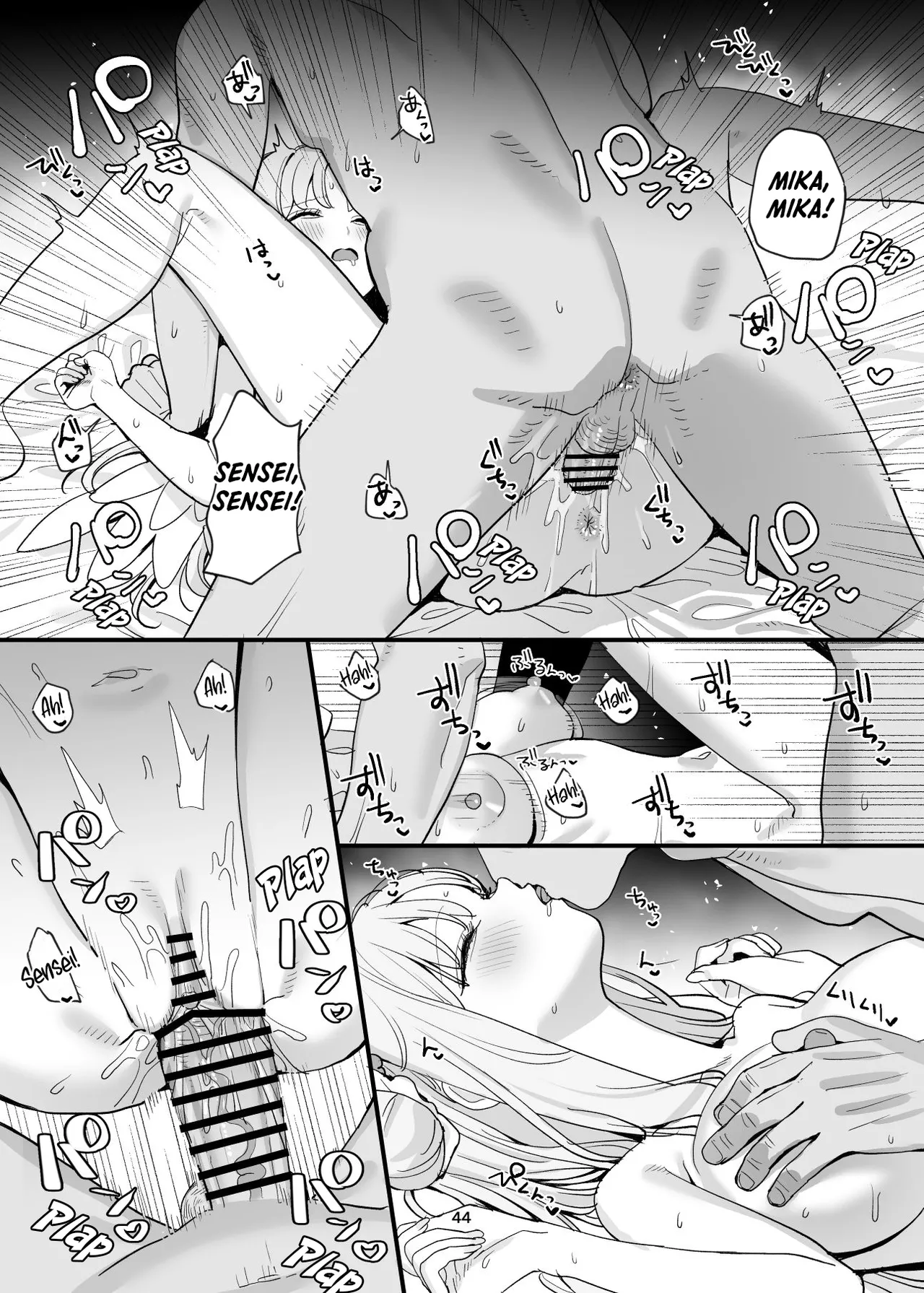 Sensei to Seito datte Ecchi shite mo Ii jan ne | It’s Okay for a Student to Have Sex with Sensei, Right? page 44 featuring mika misono blue archive parody - wings big breasts hentai manga - read online free