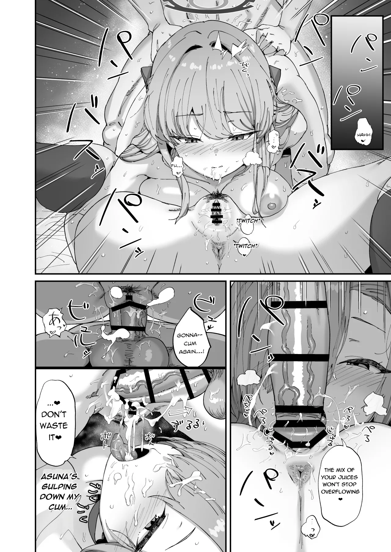 Asuna to Toki to Sex Shinai to Derarenai Heya page 25 featuring asuna ichinose blue archive parody - leg lock big breasts hentai manga - read online free