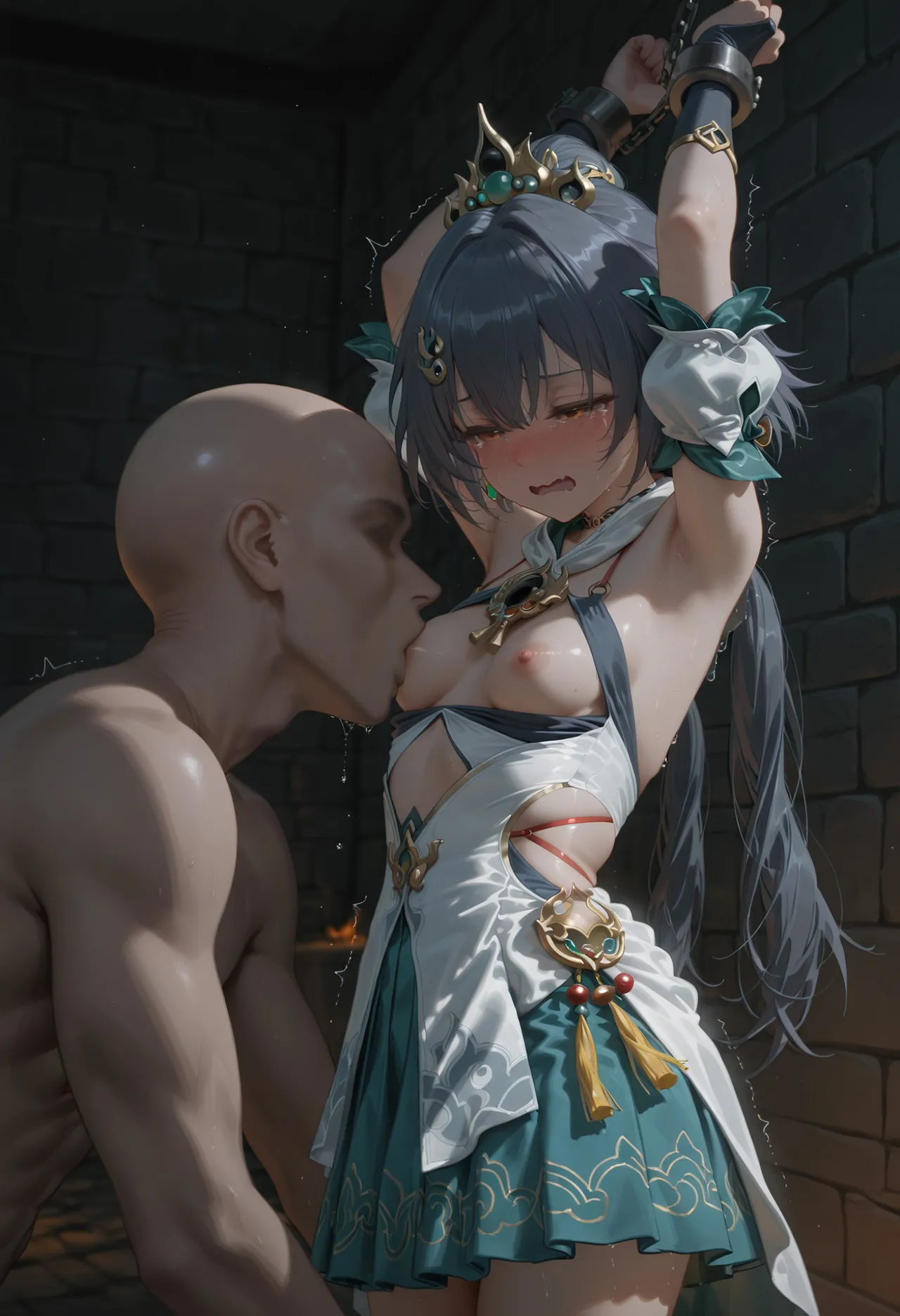 Shiina Mahiru page 59 featuring march 7th honkai star rail parody - ai generated hentai manga - read online free