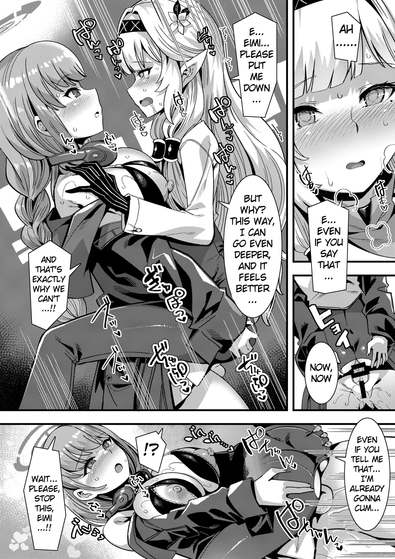 Blue Archive Futanari Anthology page 101 featuring mika misono blue archive parody - ttf threesome futanari hentai manga - read online free