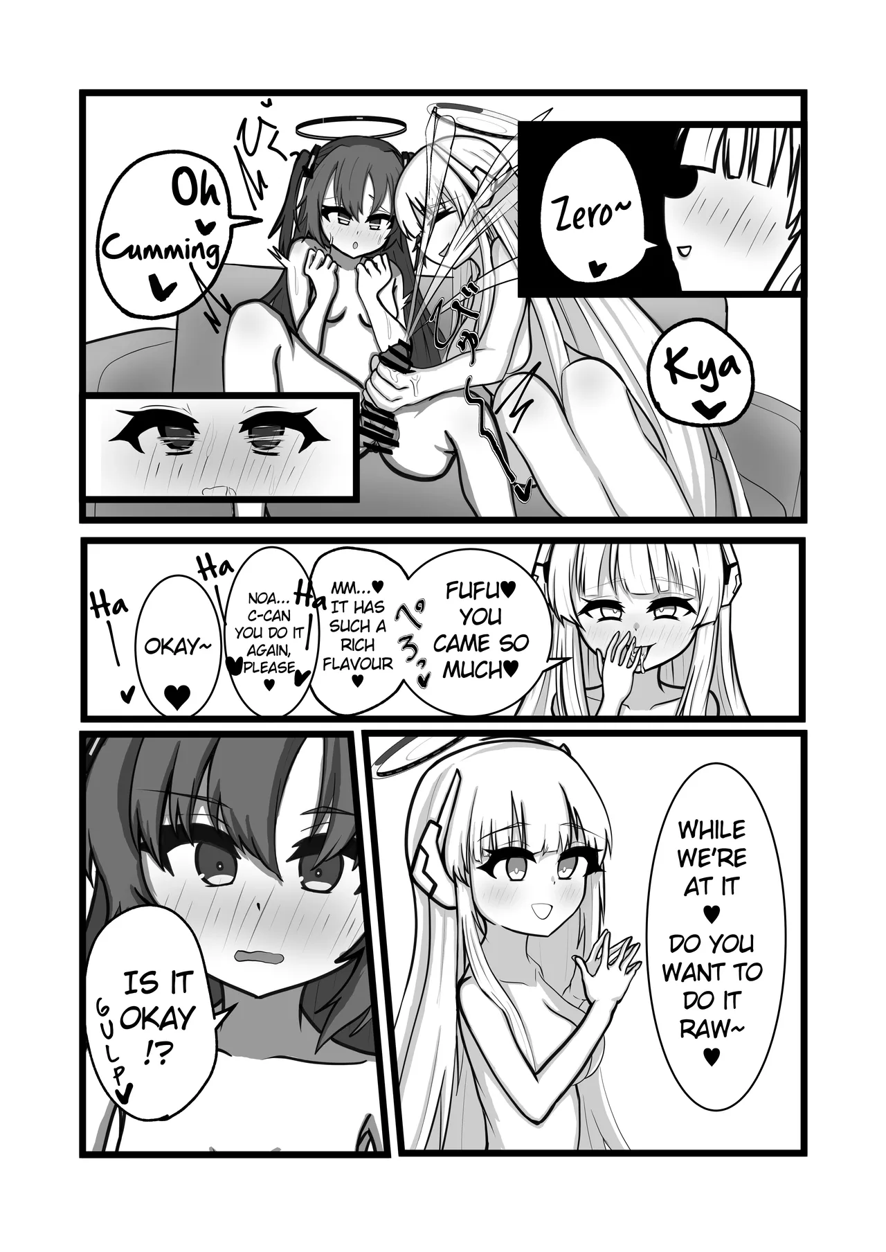 Blue Archive Futanari Anthology page 50 featuring mika misono blue archive parody - ttf threesome futanari hentai manga - read online free