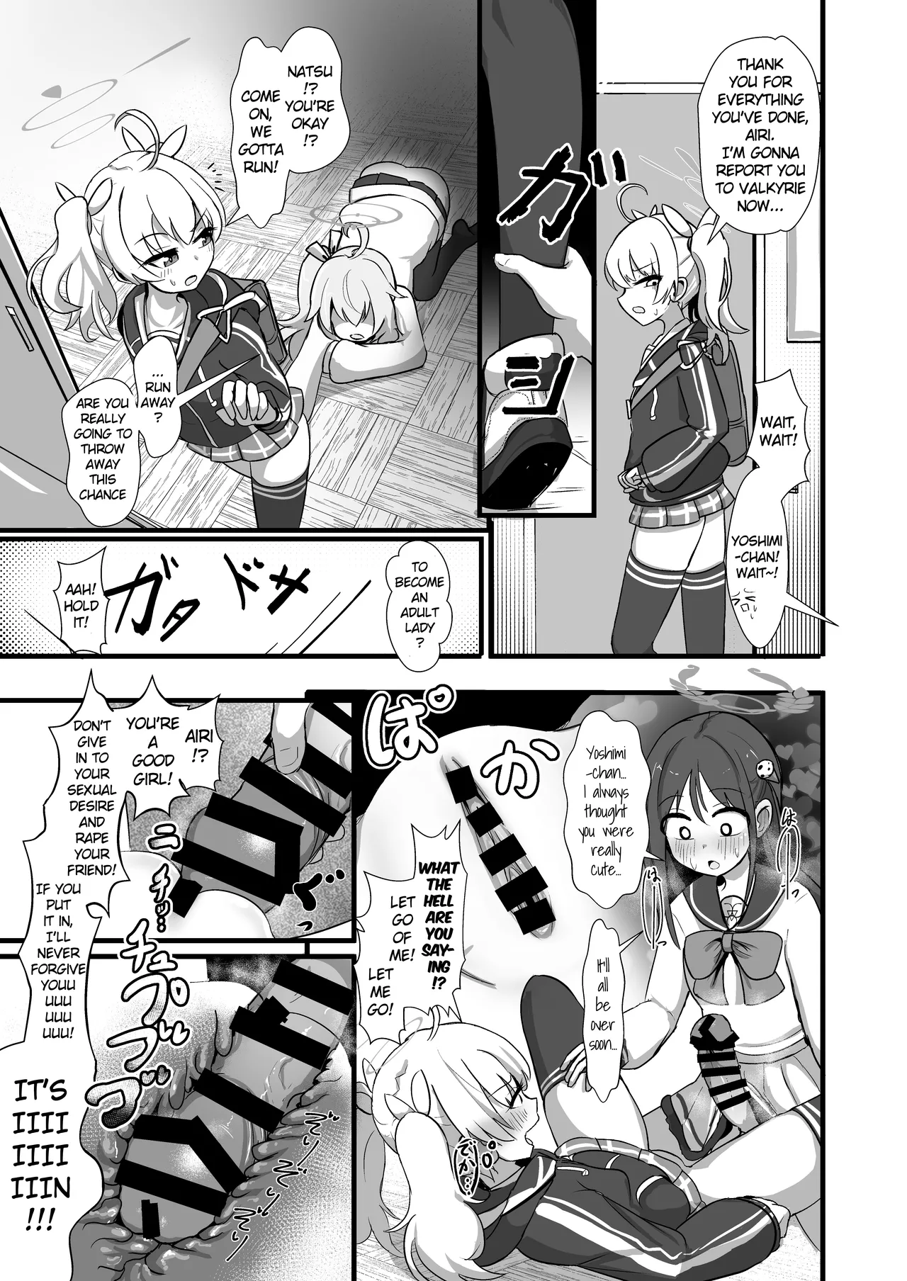 Blue Archive Futanari Anthology page 68 featuring mika misono blue archive parody - ttf threesome futanari hentai manga - read online free