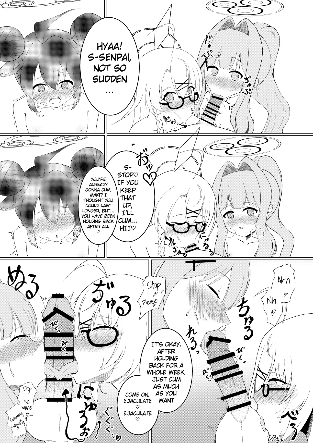 Blue Archive Futanari Anthology page 94 featuring mika misono blue archive parody - ttf threesome futanari hentai manga - read online free