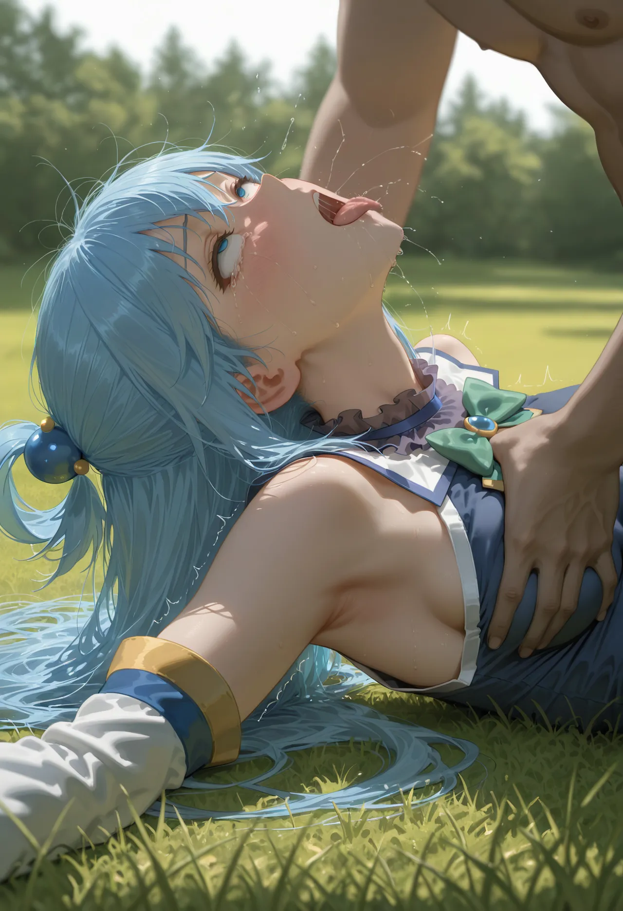 Kono-suba page 26 featuring aqua kono subarashii sekai ni syukufuku o parody - bald ai generated hentai manga - read online free