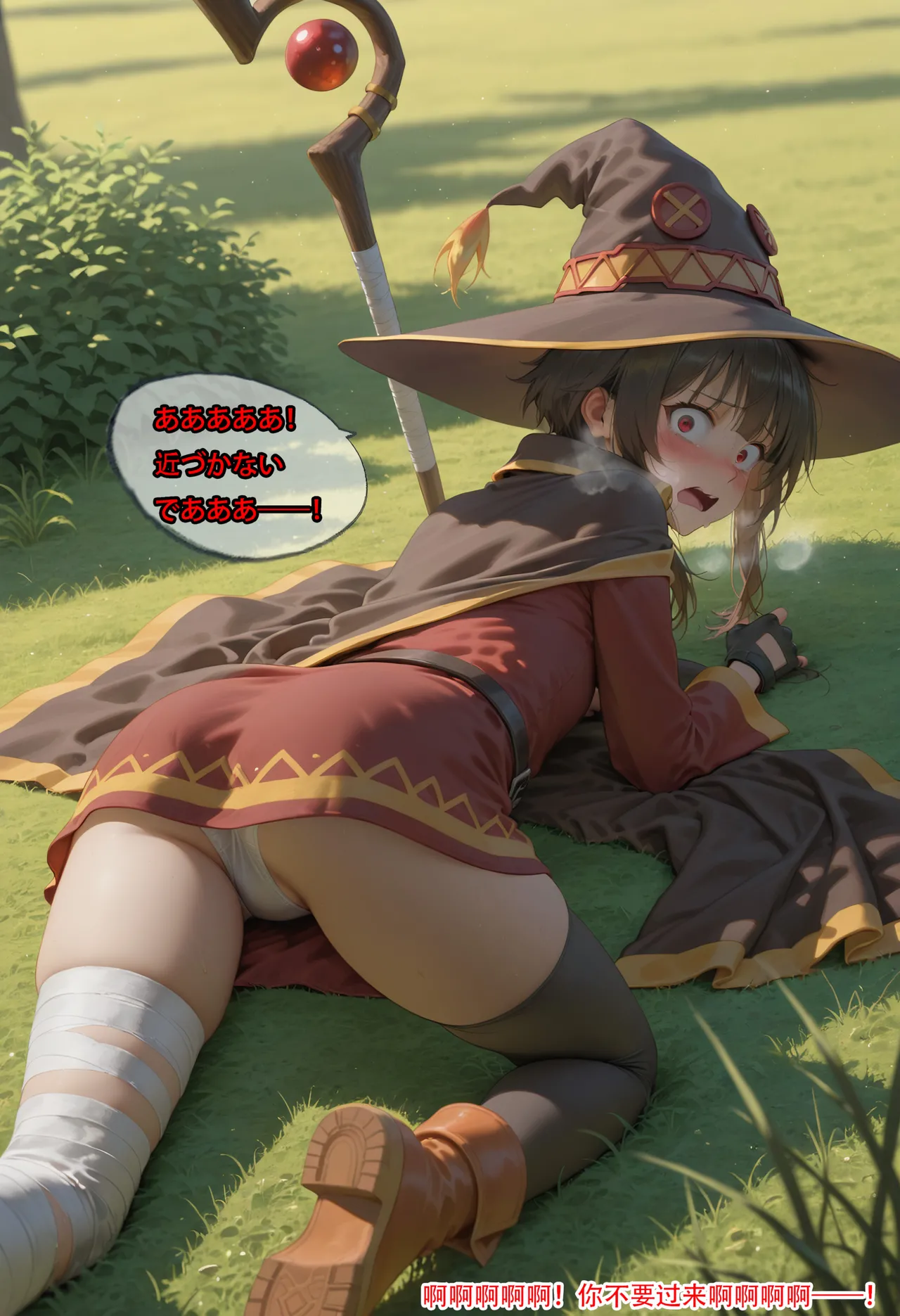 Kono-suba page 61 featuring aqua kono subarashii sekai ni syukufuku o parody - bald ai generated hentai manga - read online free