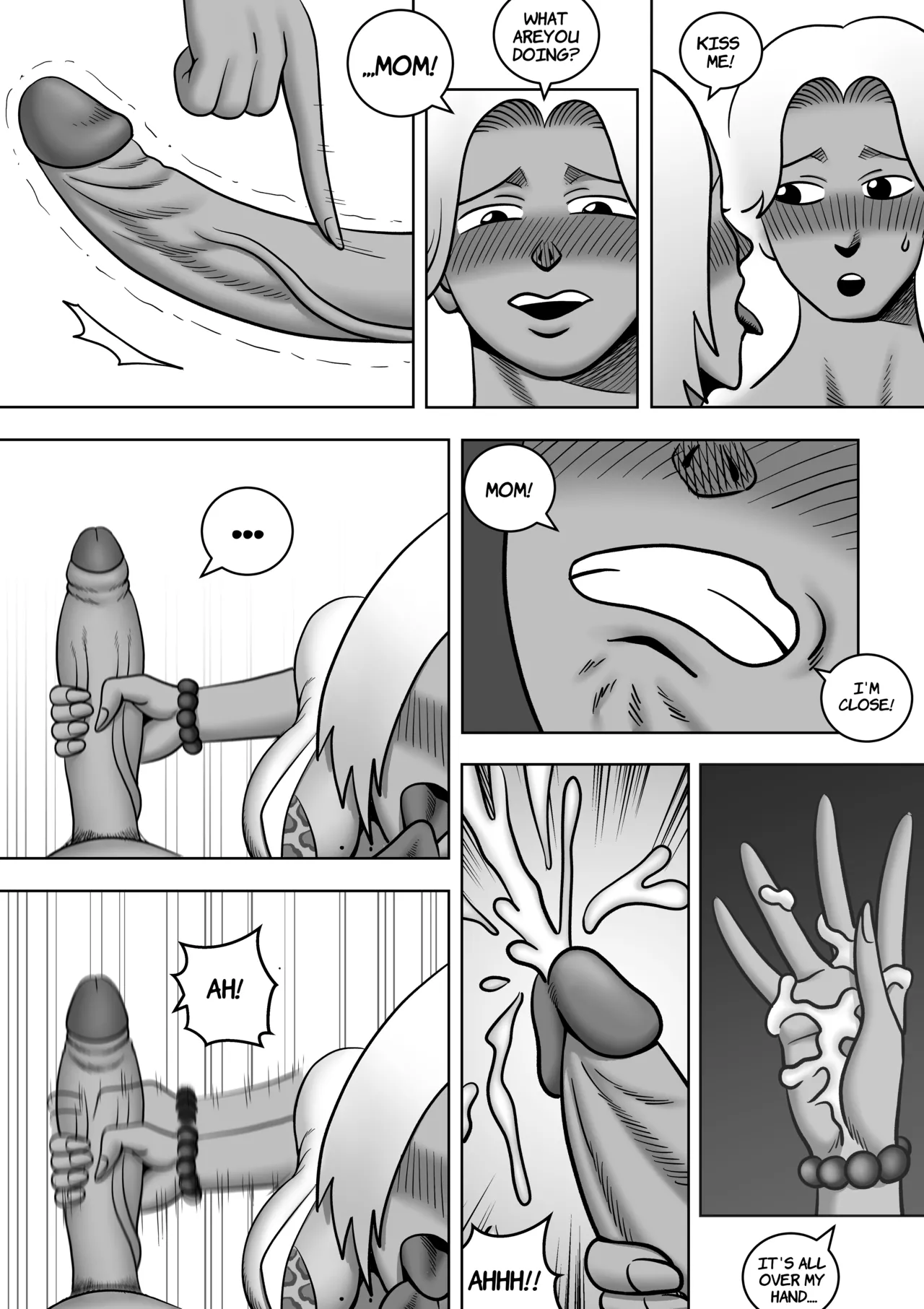 Mother and Son on a desert island #1 page 13 original parody - handjob milf hentai manga - read online free