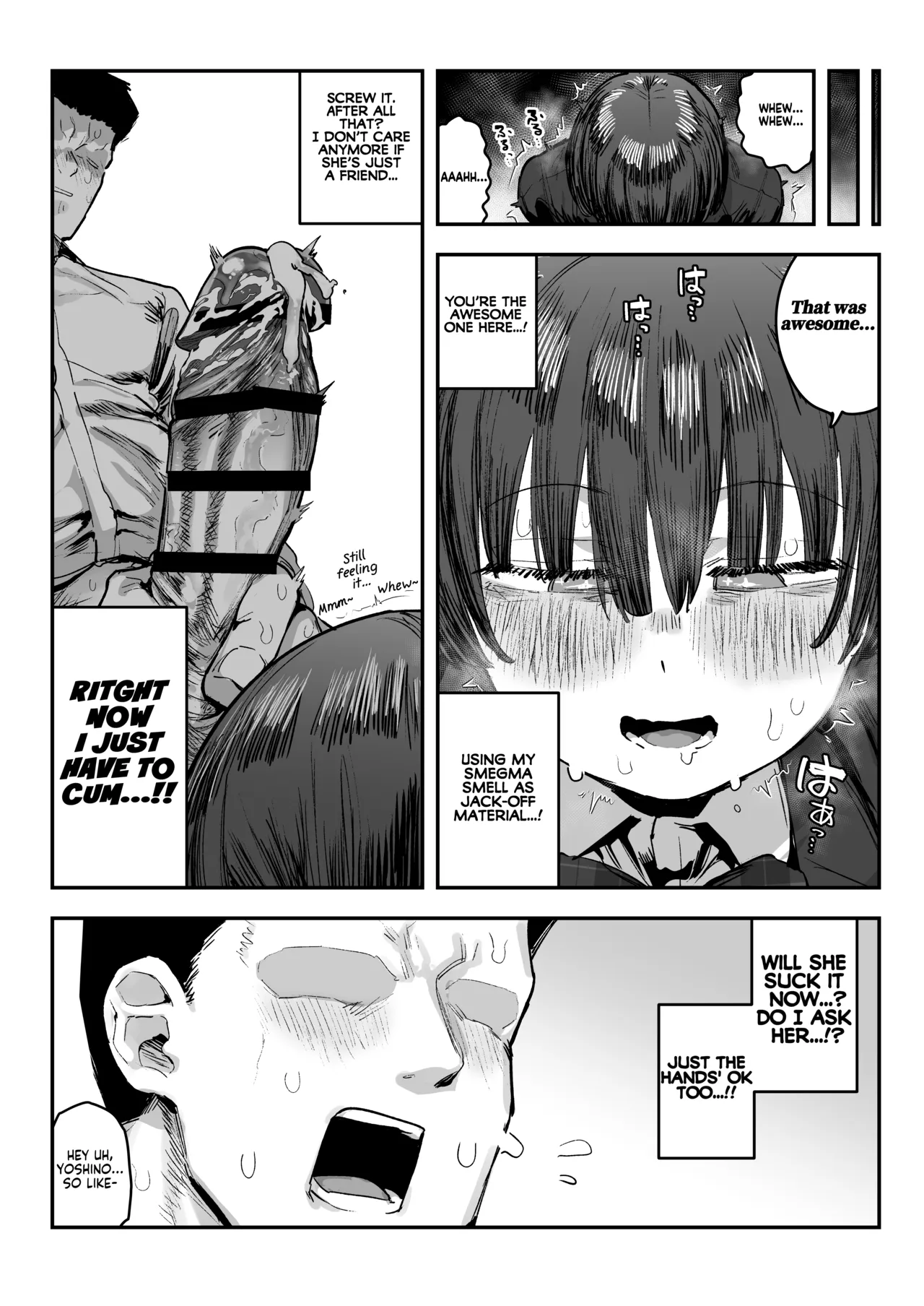 [Anon 2-okunen] Ittai Dou Natte Shimau no ka!? (Chinkasu shuu Okazu ni Onanie Saremasu) | What the hell will happen?! (She's gonna finger herself while sniffing my smegma stench!) [English] [KM_42] [Ongoing] page 102 original parody - big breasts glasses hentai manga - read online free
