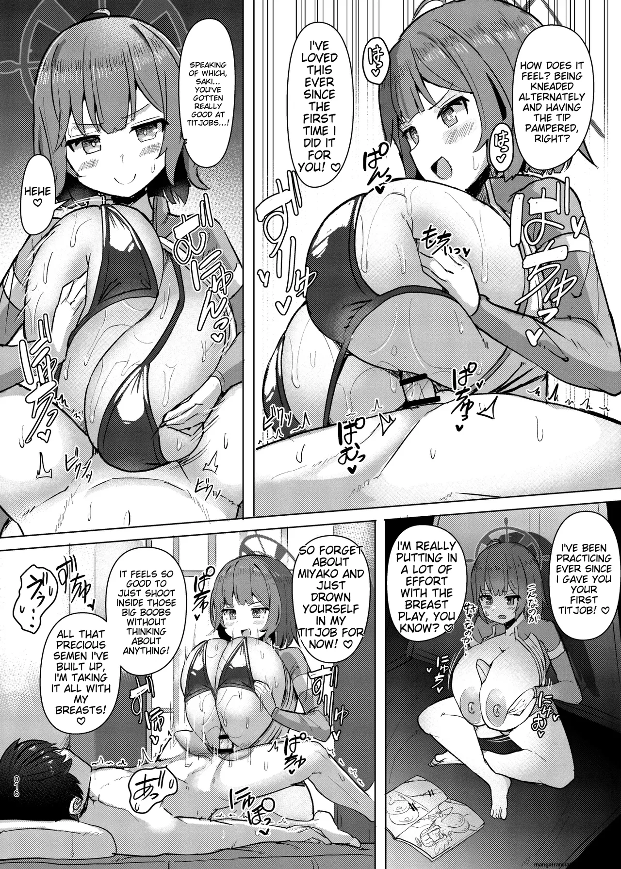 Saki Kake Rabbit page 17 featuring saki sorai blue archive parody - big breasts swimsuit hentai manga - read online free