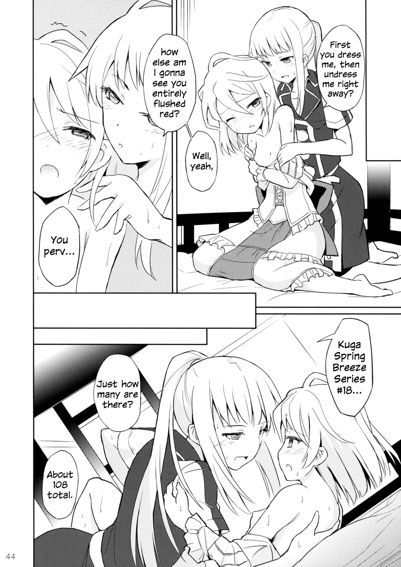 Page 43 of (Girls Love Festival 11) [No.3 (Kamonasu, Sakuraba, Yuyuki)] Meteora (Hayate x Blade) [English]