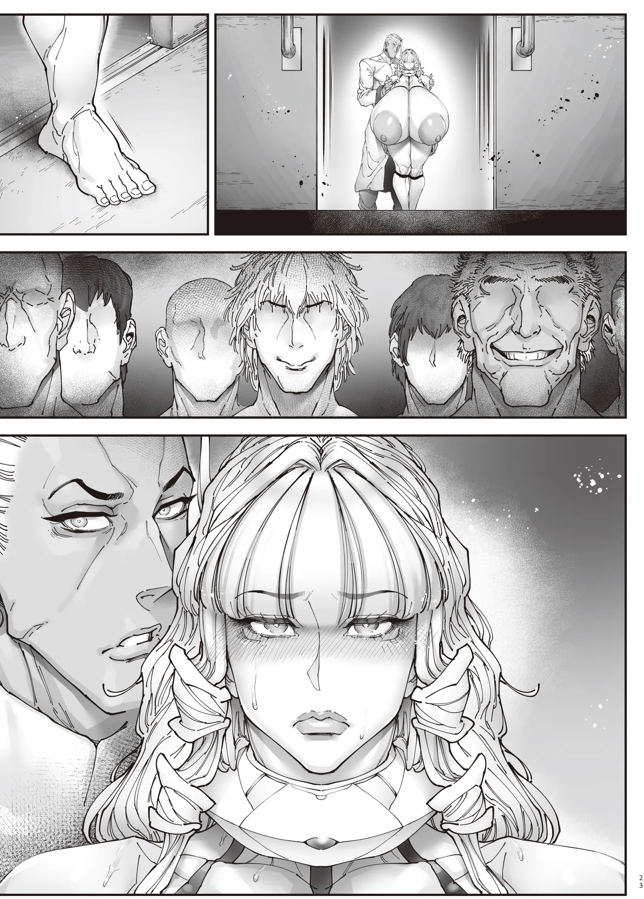 [Kocho Kocho Koukou (Bonten)] Nyuujoku no Ori ~Hitozuma Sousakan Atsuko~Gaiden [Textless] [Digital] page 22 original parody - big breasts huge breasts hentai manga - read online free