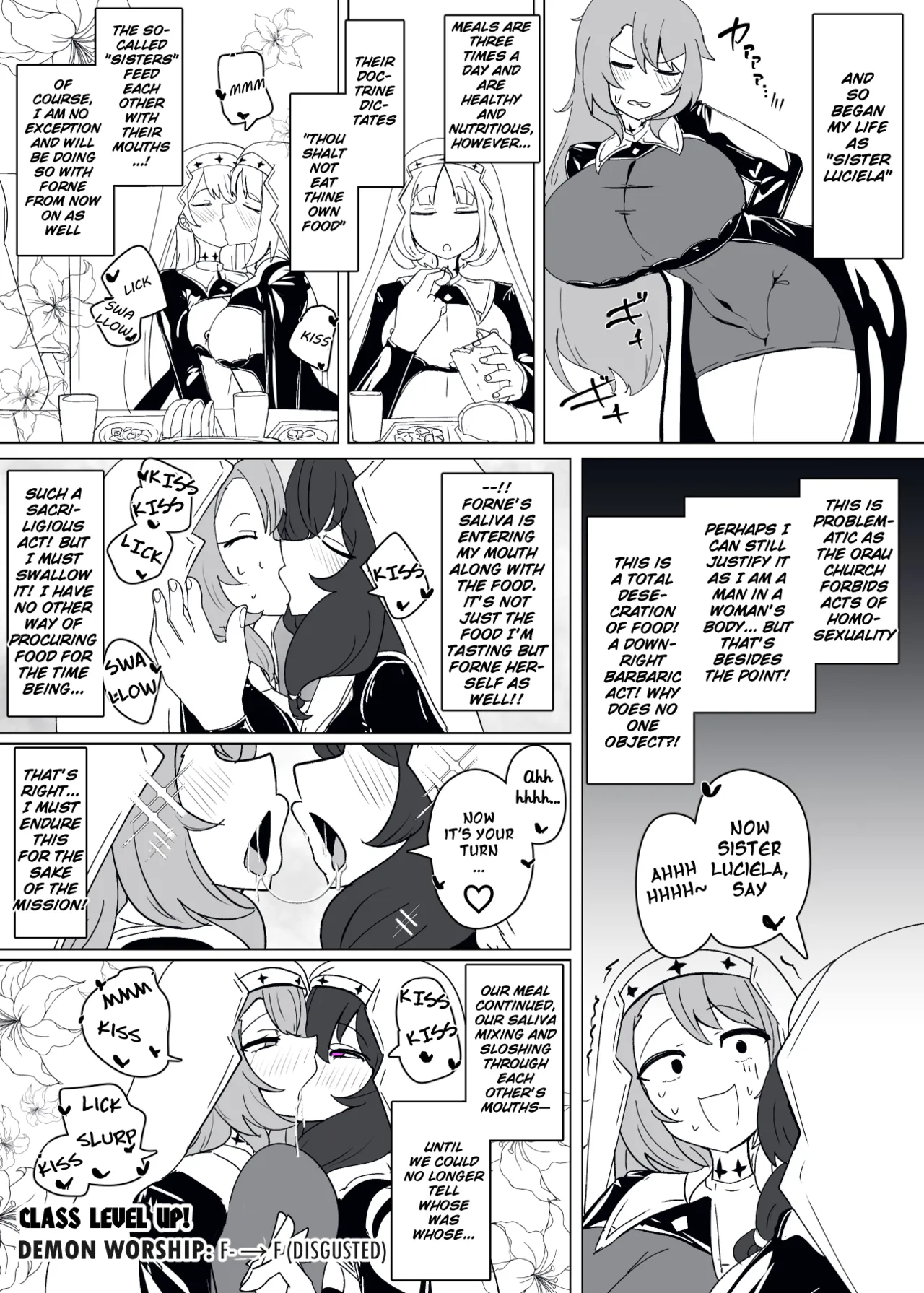 Matenshoku no Yakata 11 | The House of Evil Class Change 11 Demon Cultist Sister page 9 original parody - kissing transformation hentai manga - read online free
