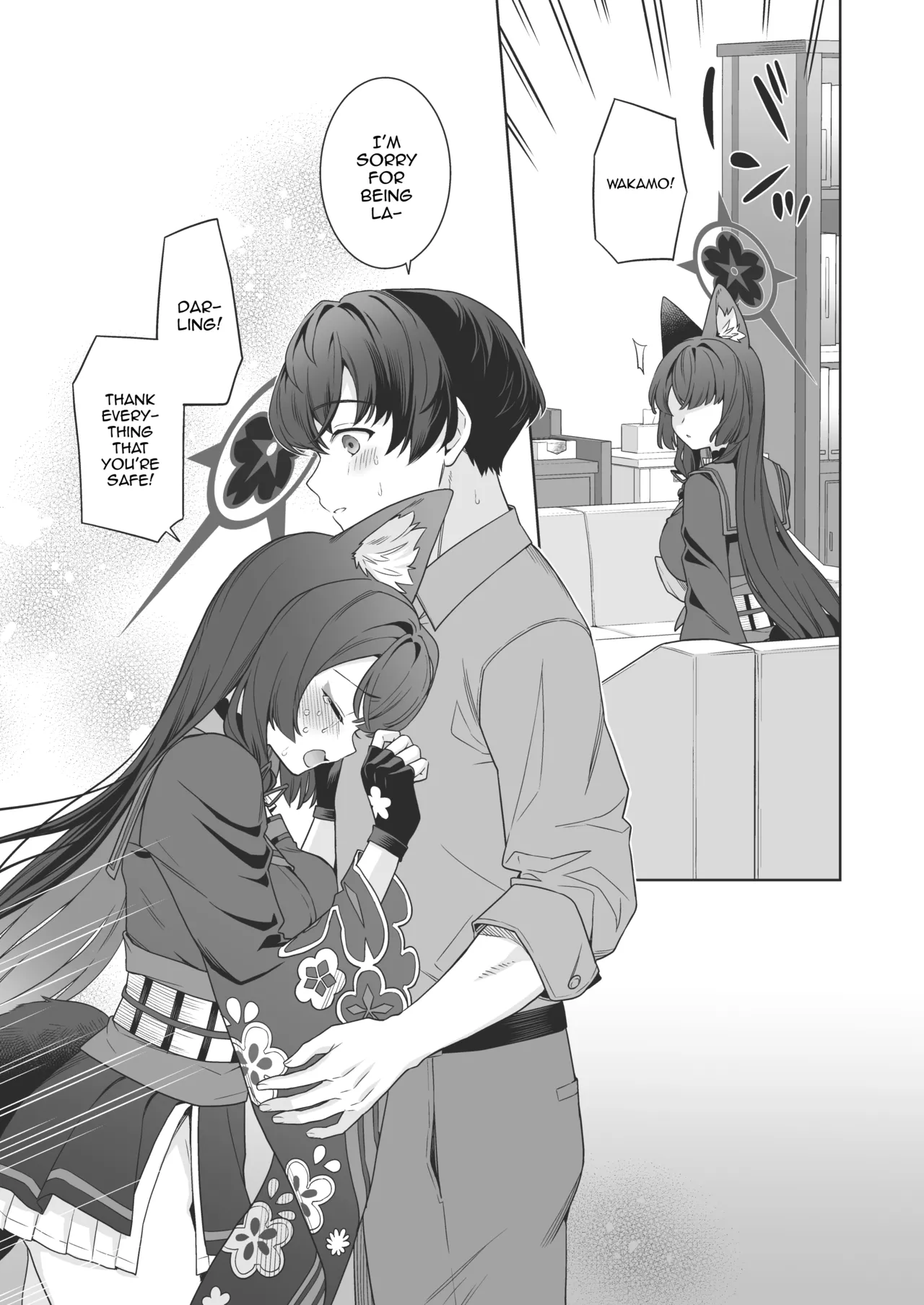 [NOMIYAGUMI (Ichinomiya)] Junjou ♥ Renjou Hatsujou Kitsune -4- | Pure ♥ Lovestruck Fox in Heat -4- (Blue Archive) [English] [mysterymeat3] [Digital] page 24 featuring sensei blue archive parody - big breasts multi-work series hentai manga - read online free