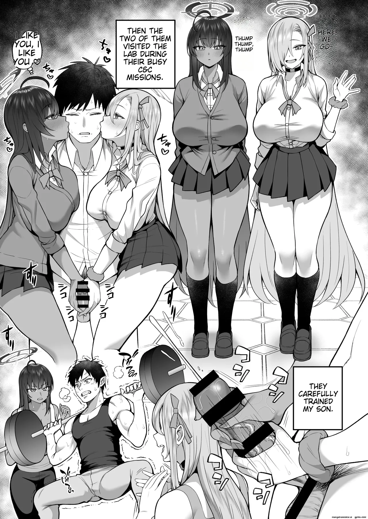 Yowami to Musuko o Nigirareta page 17 featuring asuna ichinose blue archive parody - big breasts cunnilingus hentai manga - read online free