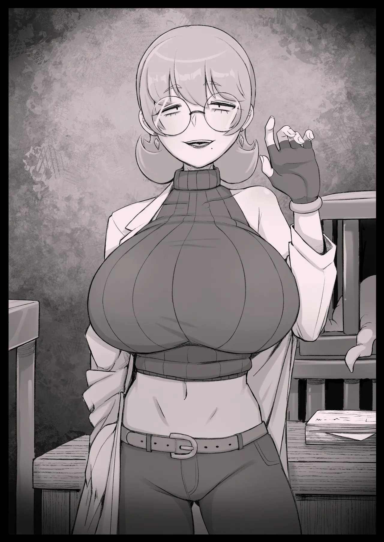 Numeruda-hakase no Shokushu Kenkyuu Houkoku page 36 original parody - big breasts glasses hentai manga - read online free