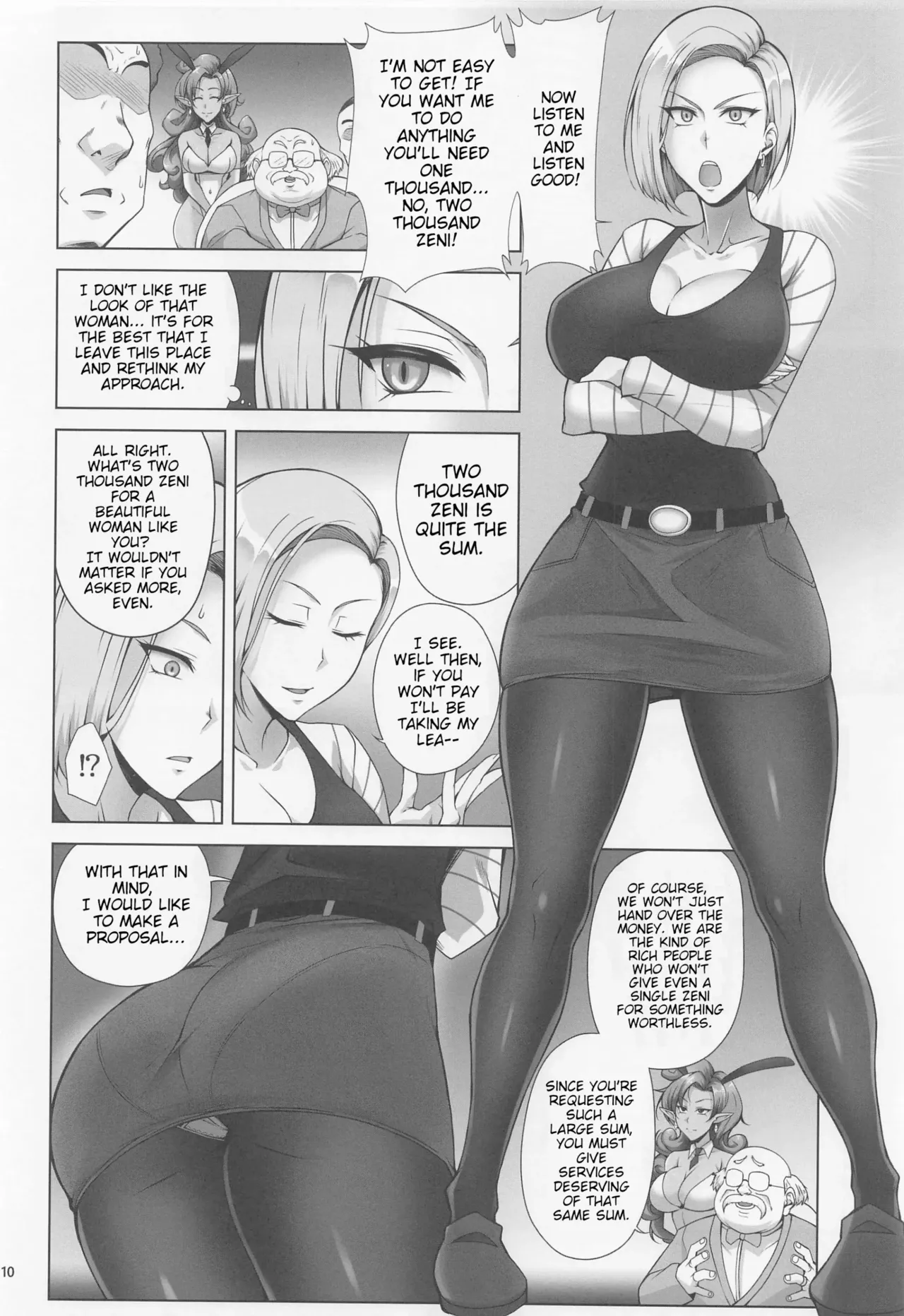 Saikyou Mama wa Kasegitai | The Strongest Mom ever wants to earn some Money page 9 featuring android 18 dragon ball super parody - futanari big breasts hentai manga - read online free