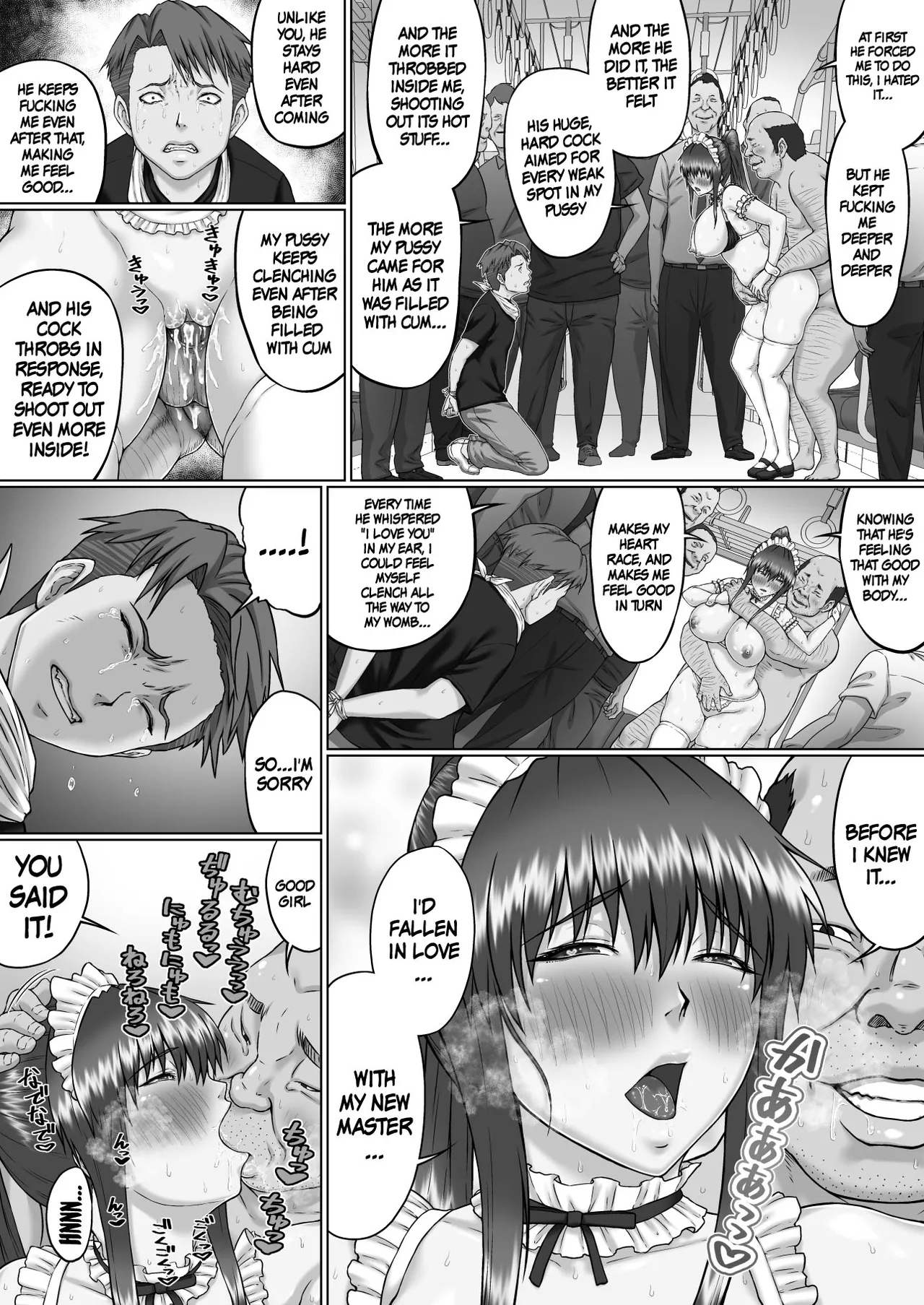 [ClimbCrown] Nakadashi Oji-san ni Nerawareta Mesu wa Nigeru Koto ga Dekinai ~Senaga Saki Hen Vol. 4~ | A Woman Can't Get Away After Being Targeted By This Horny Old Man ~Senaga Saki Vol.4~ (Kuro Beta Shuusei ver.Shuuroku) [English] {Doujins.com} [Decensored] page 42 original parody - big breasts netorare hentai manga - read online free