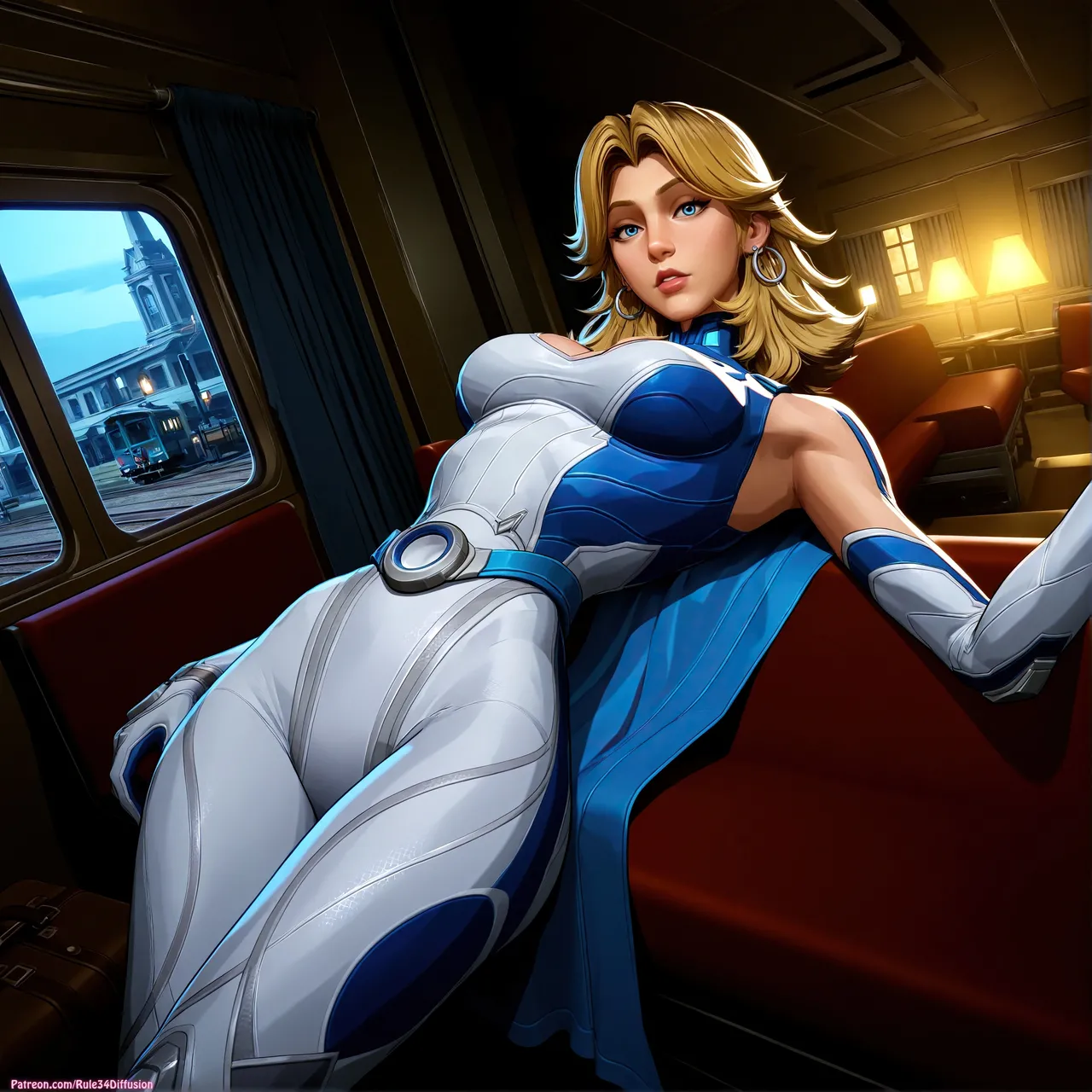 Sue storm page 19 featuring susan storm fantastic four parody - kissing swimsuit hentai manga - read online free