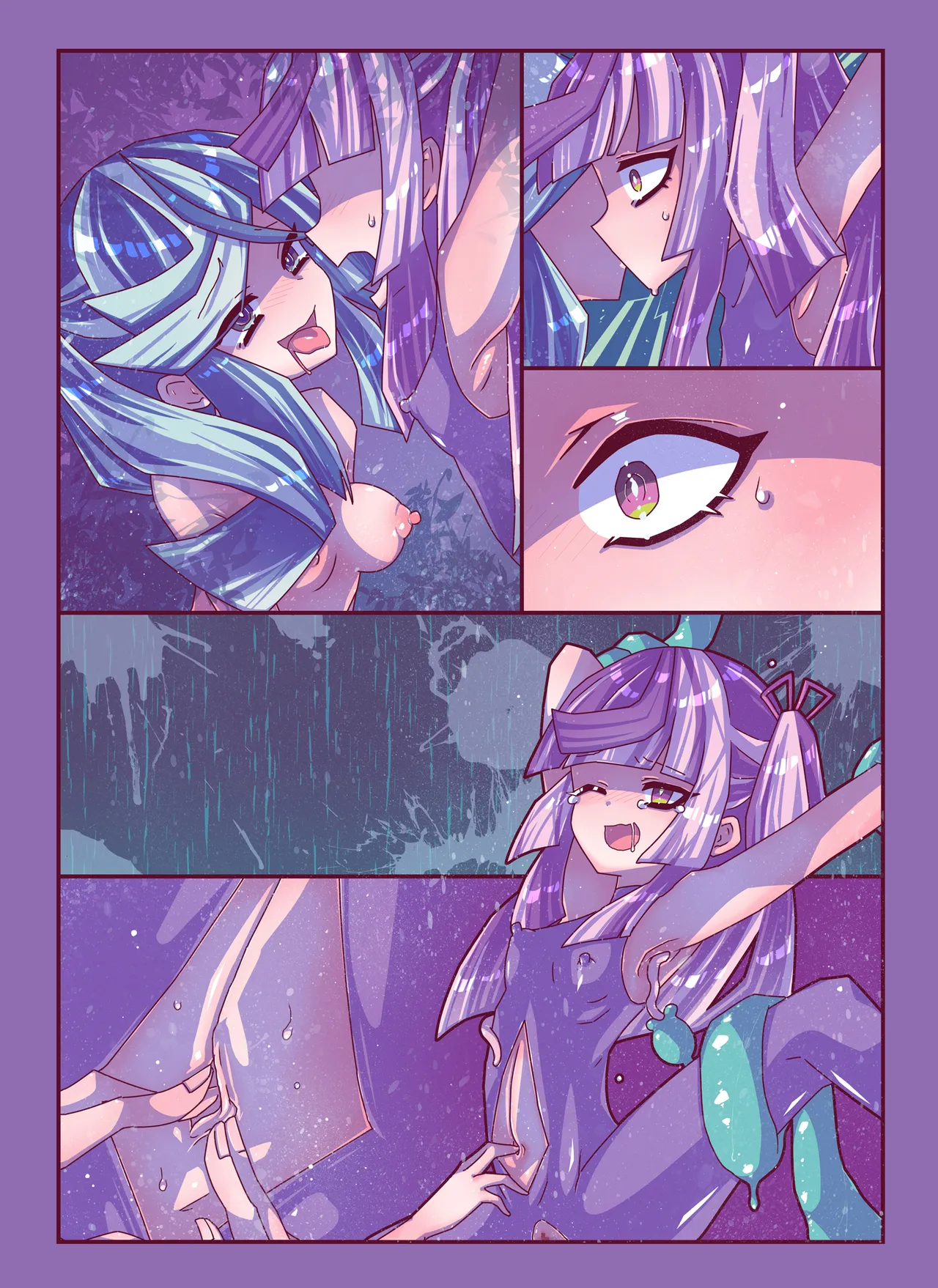 [Kakuran Operetta] Zassou Kari-chan 2nin Ko-cho Pero Kusuguri Haiboku page 47 original parody - females only tickling hentai manga - read online free