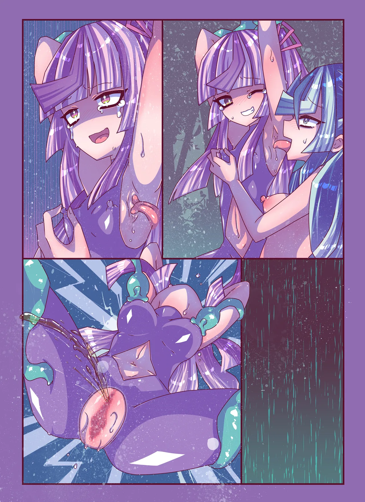 [Kakuran Operetta] Zassou Kari-chan 2nin Ko-cho Pero Kusuguri Haiboku page 48 original parody - females only tickling hentai manga - read online free