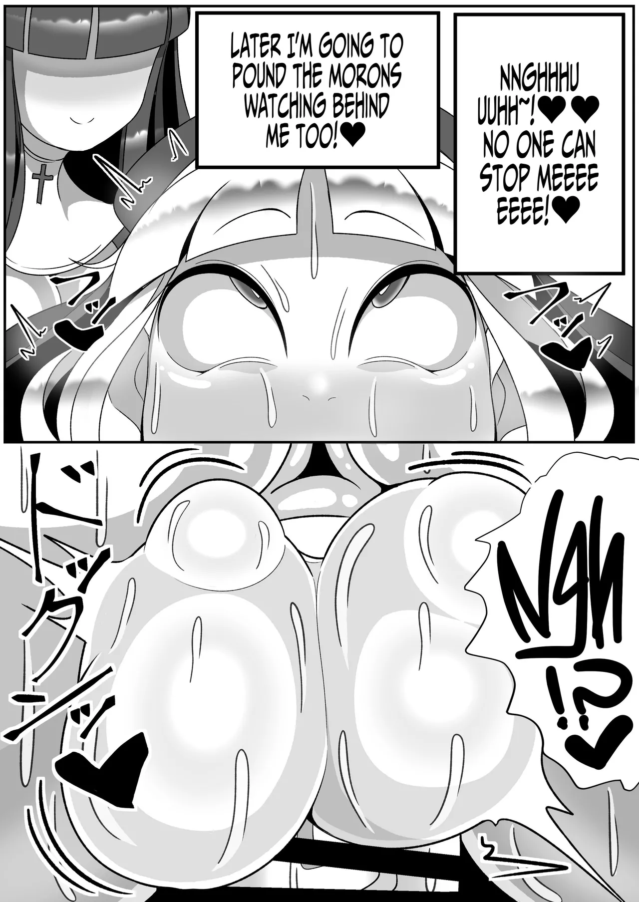 Futanari Seijo Shasei Kinshirei | Dick Slingin' Saintess page 59 original parody - futanari kissing hentai manga - read online free