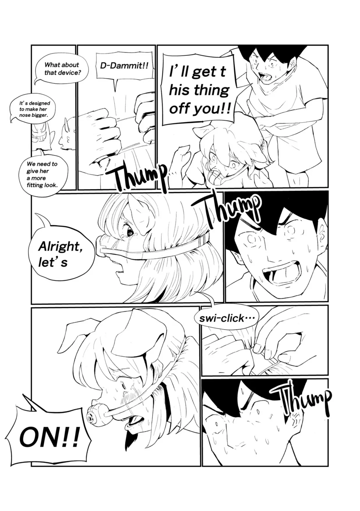 「キミは今日から豚魔族 第一話」英語版含む page 30 original parody - transformation pig girl hentai manga - read online free