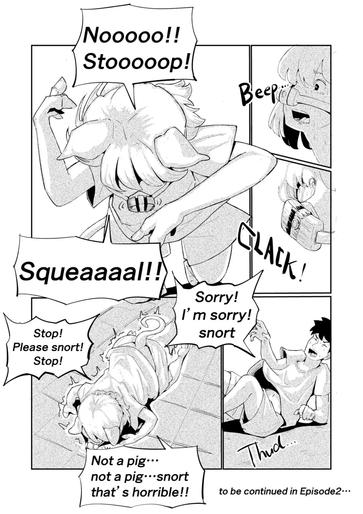 「キミは今日から豚魔族 第一話」英語版含む page 31 original parody - transformation pig girl hentai manga - read online free