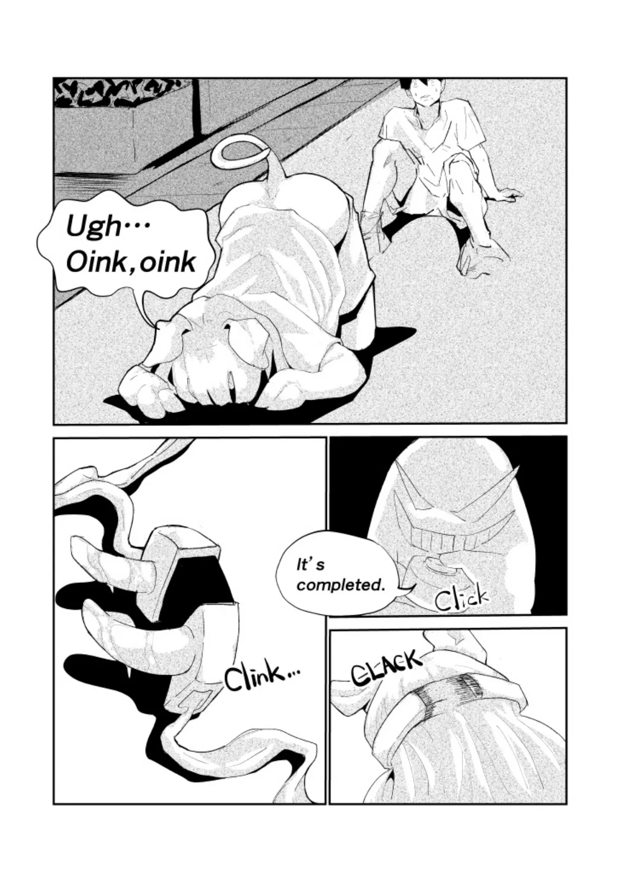 R-18 豚化「キミは今日から豚魔族 第2話」英語版含む page 19 original parody - transformation pig girl hentai manga - read online free